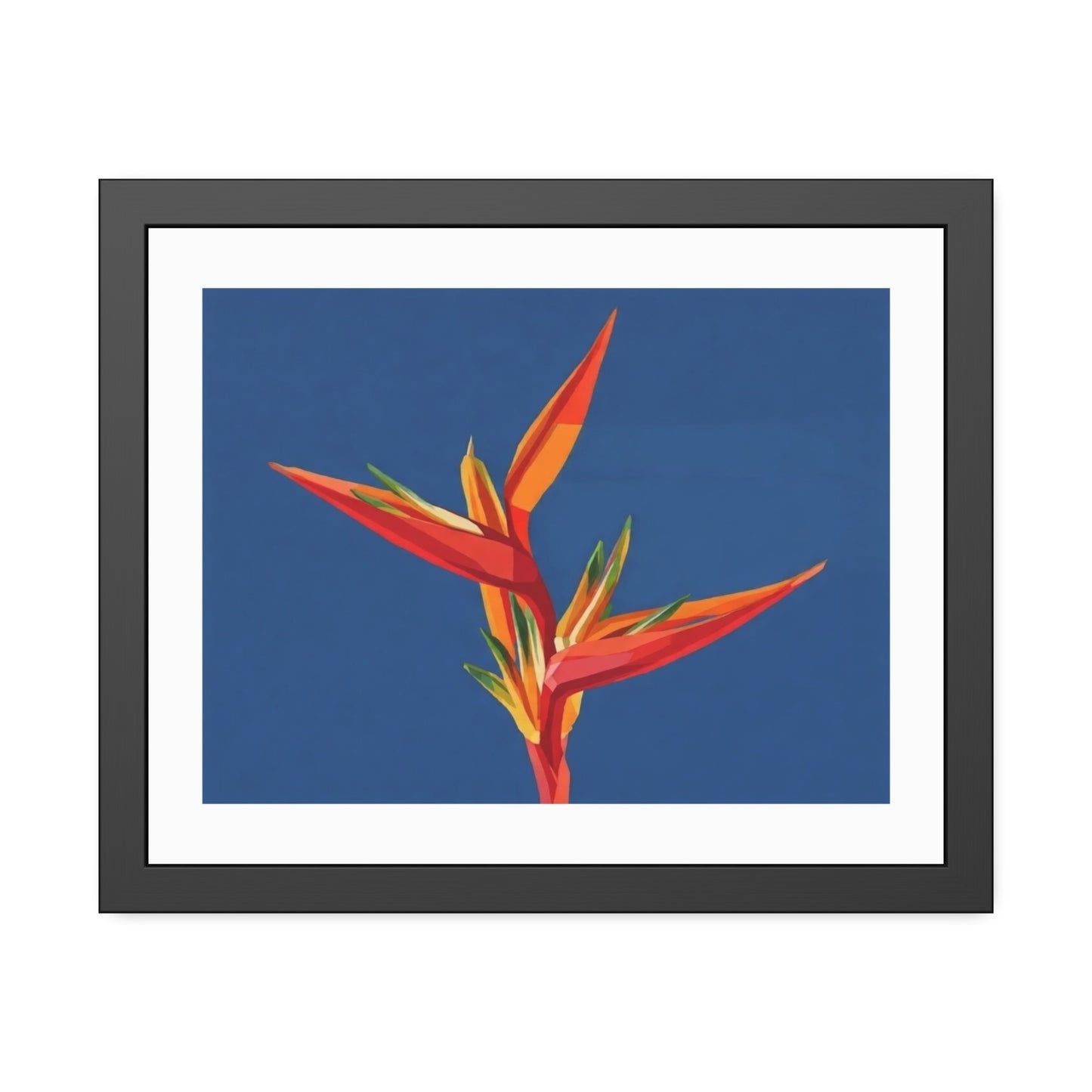 Bird of Paradise Framed Art Print — Tropical Flower Poster