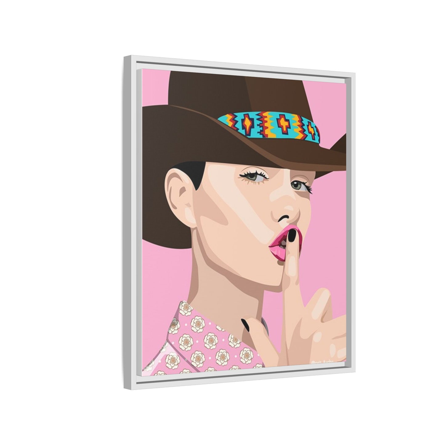 Vivid 63 by Orit Fuchs Matte Framed Canvas Wall Art