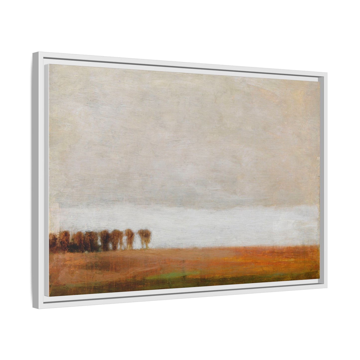 View of Jaegersborg Allé, North of Copenhagen by Vilhelm Hammershøi Framed Matte Canvas Wall Art Print