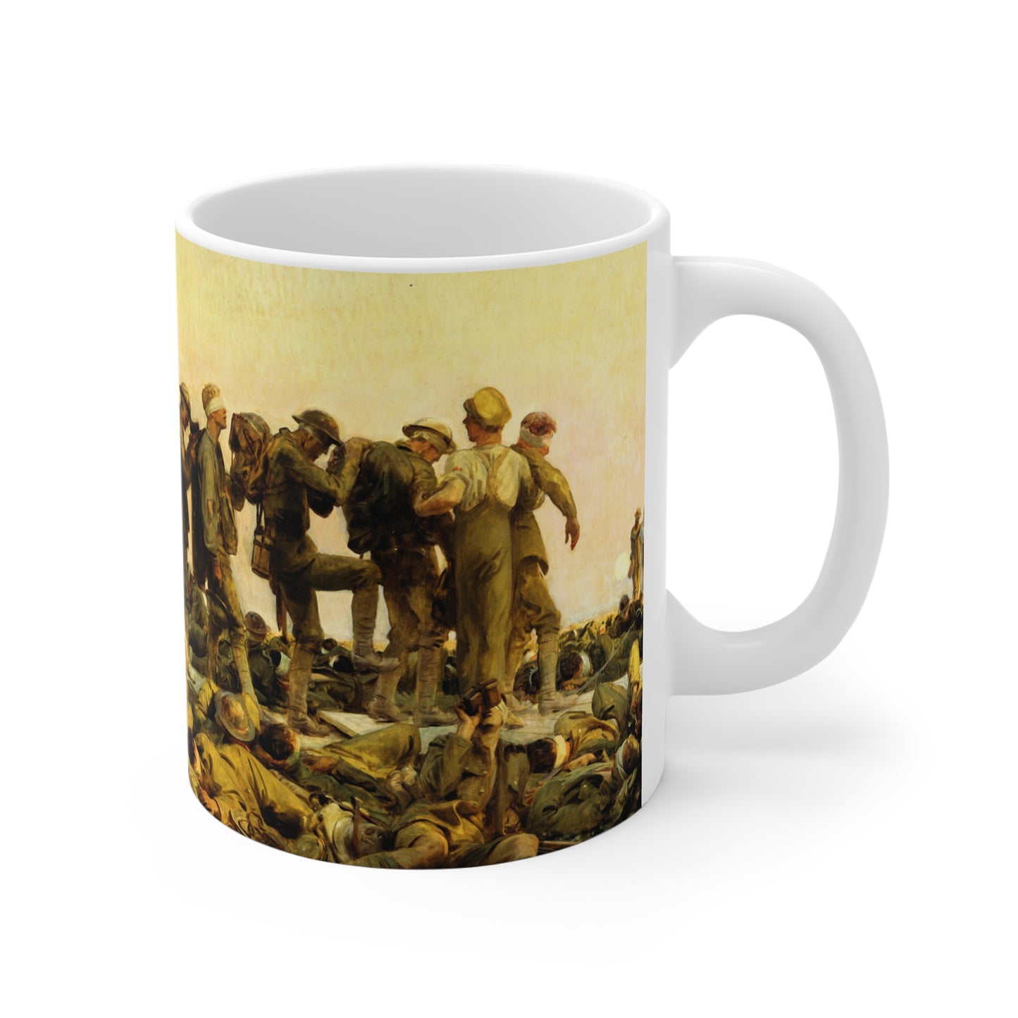 War Memorial Coffee Mug — Vintage Soldiers World War I Tribute