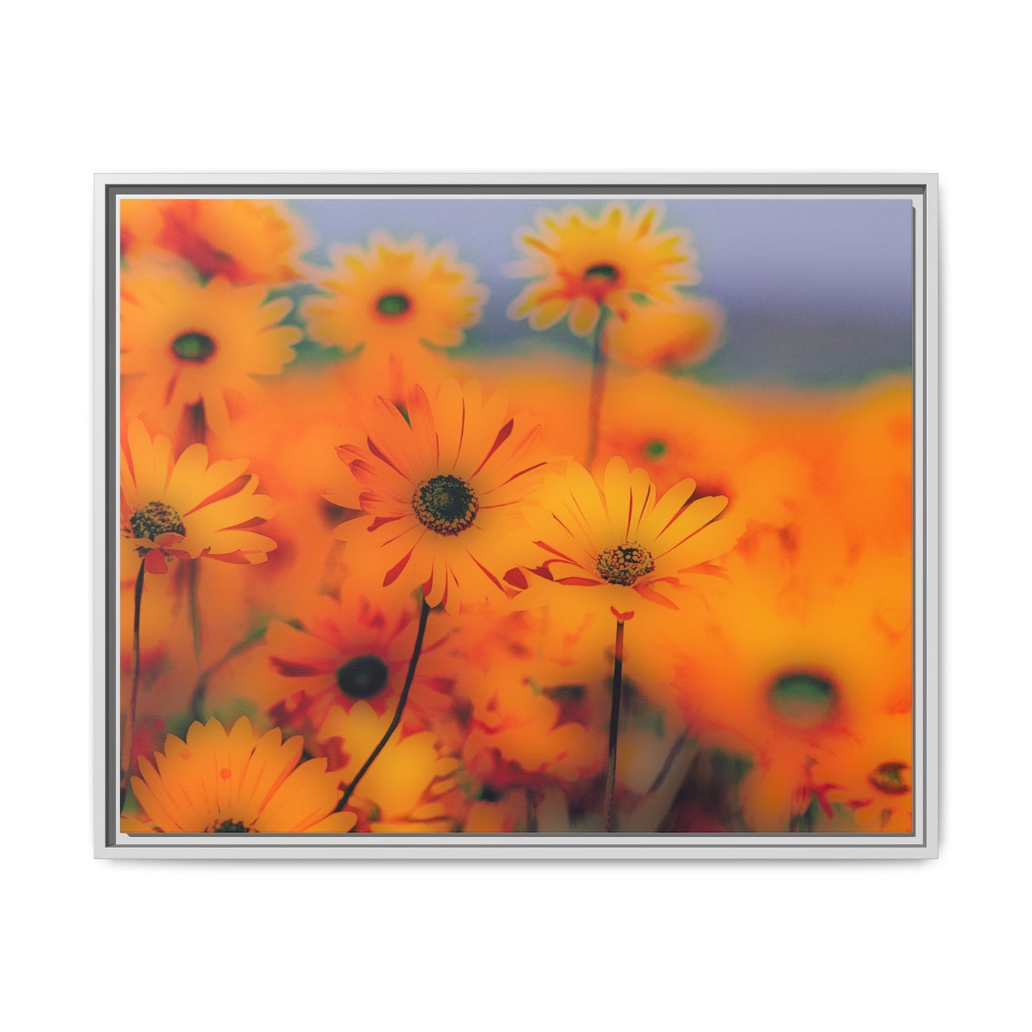 Bee Garden by Norman Barrett Framed Matte Canvas Wall Art Print
