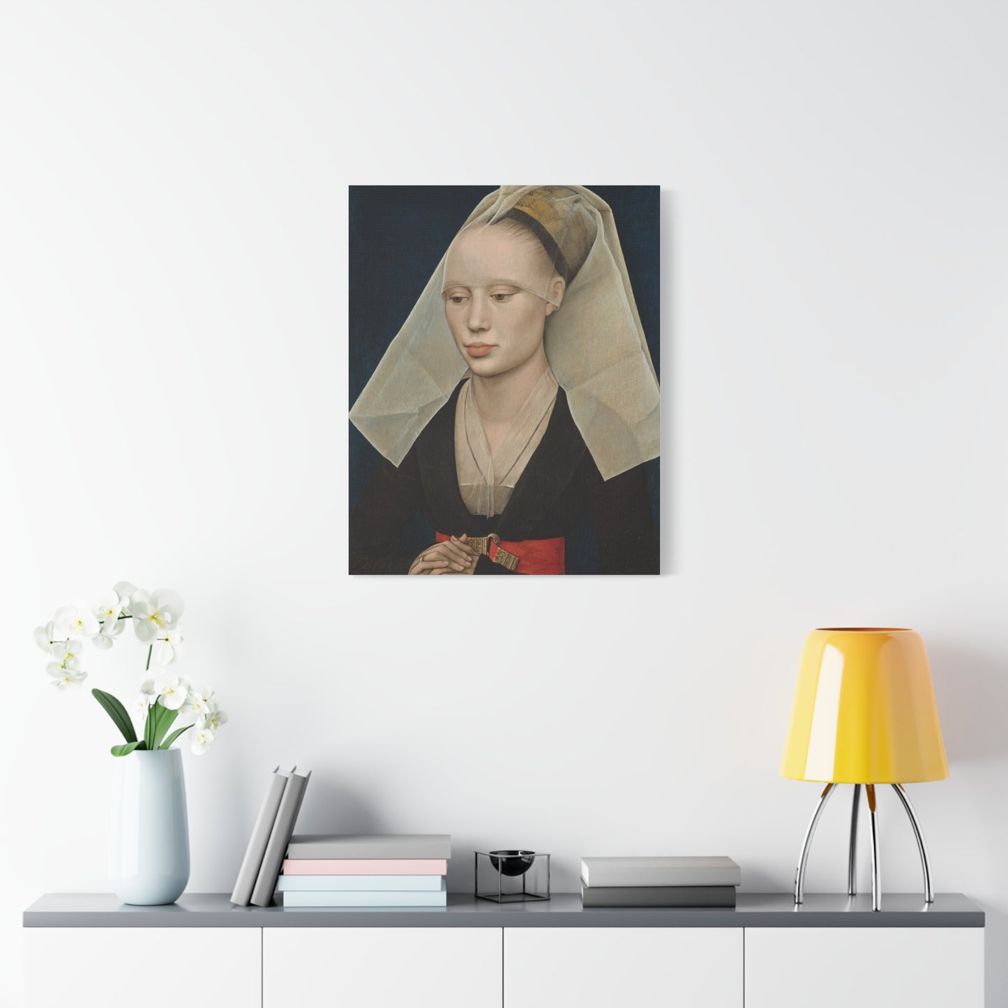 Portrait of a Lady by Rogier van der Weyden Matte Canvas Wall Art