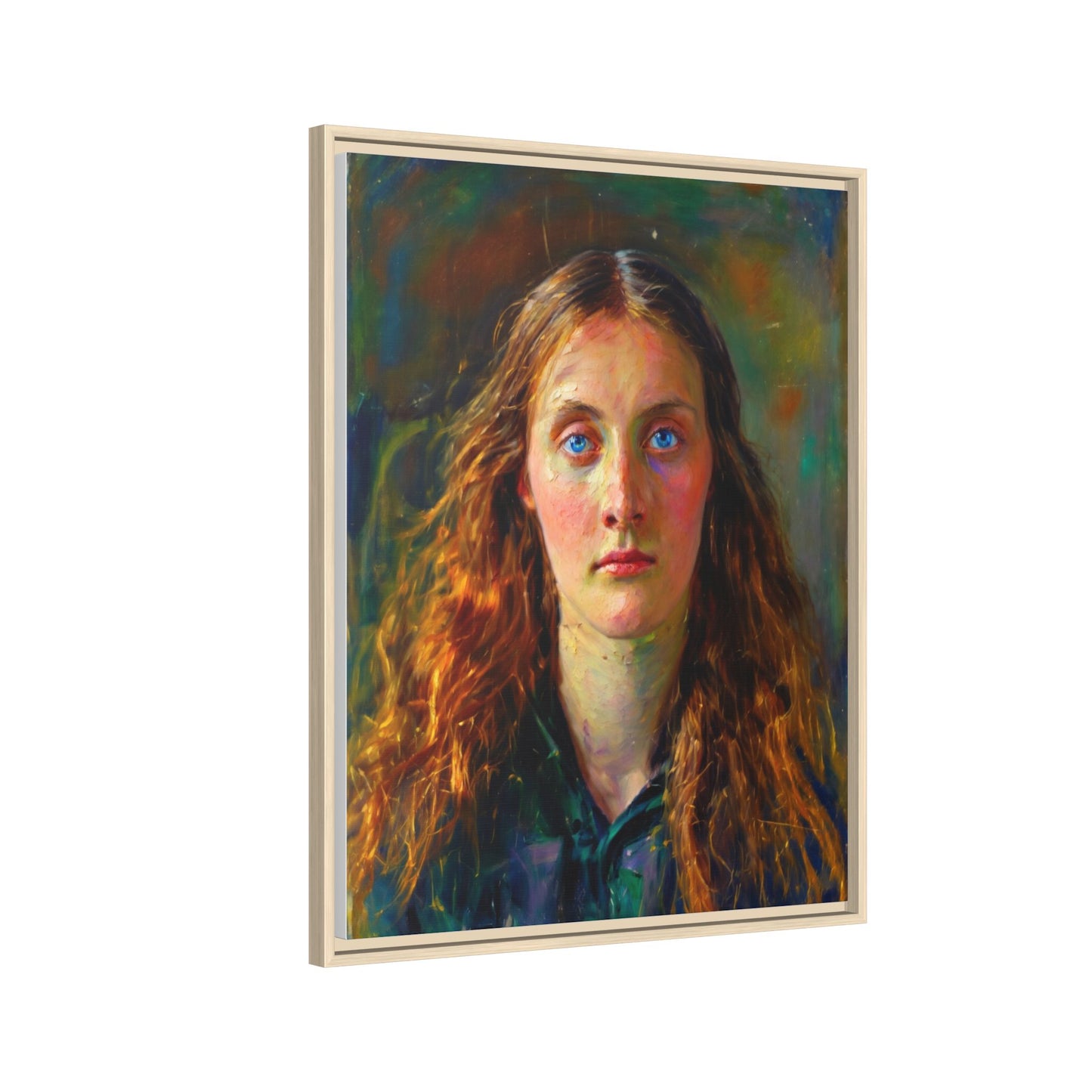 Framed Matte Canvas Print — Vintage Portrait Art
