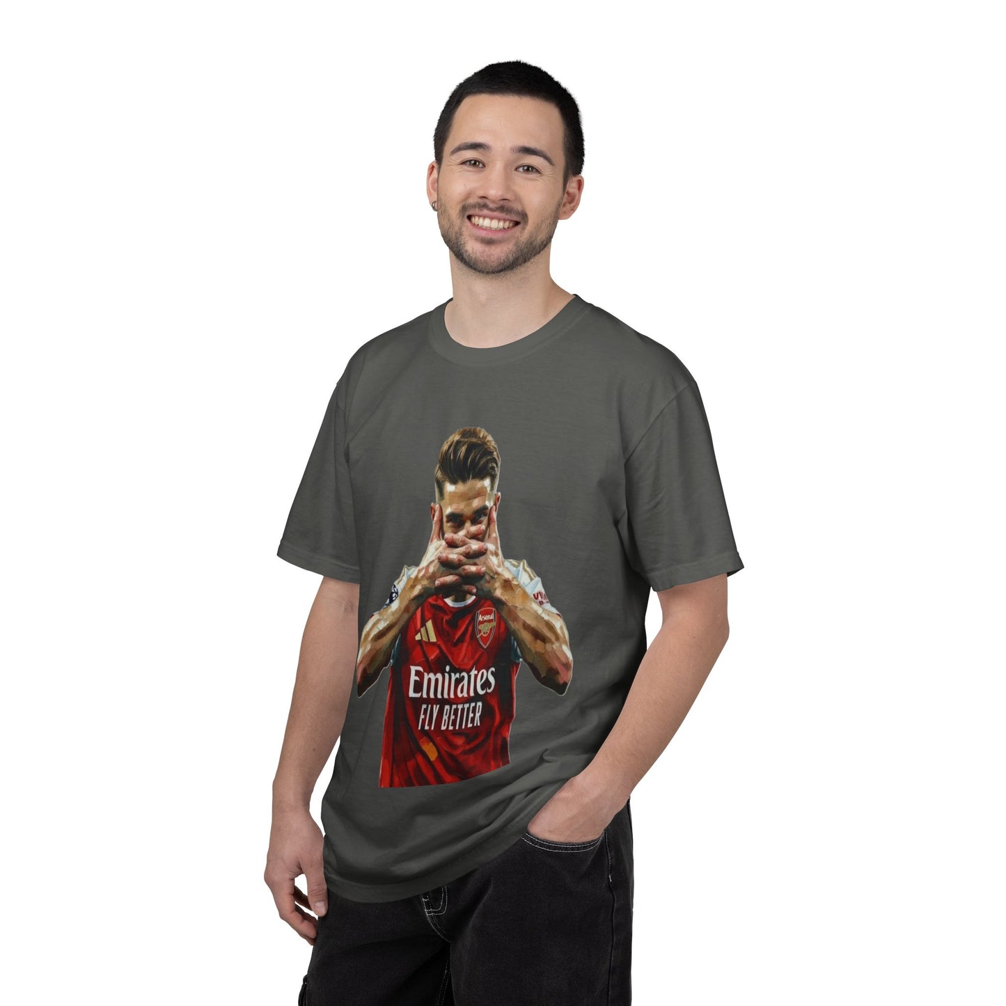 Soccer Celebration T-Shirt — Emirates 'Fly Better' Jersey Design