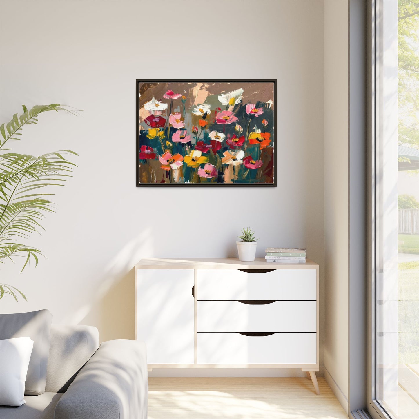 Matte Canvas, Framed (Multi-color)