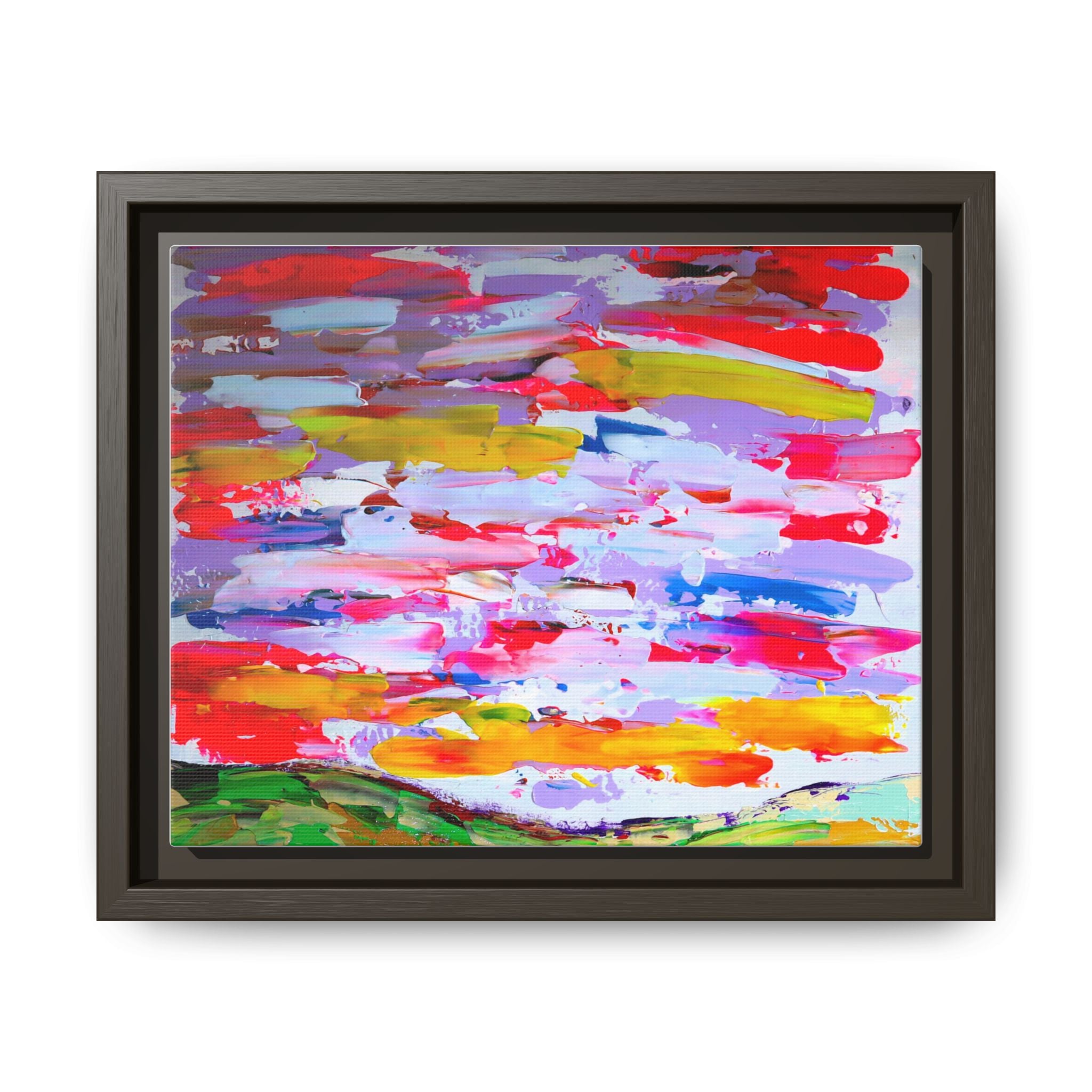 Sunny day in may by Norman Barrett Framed Matte Canvas Wall Art