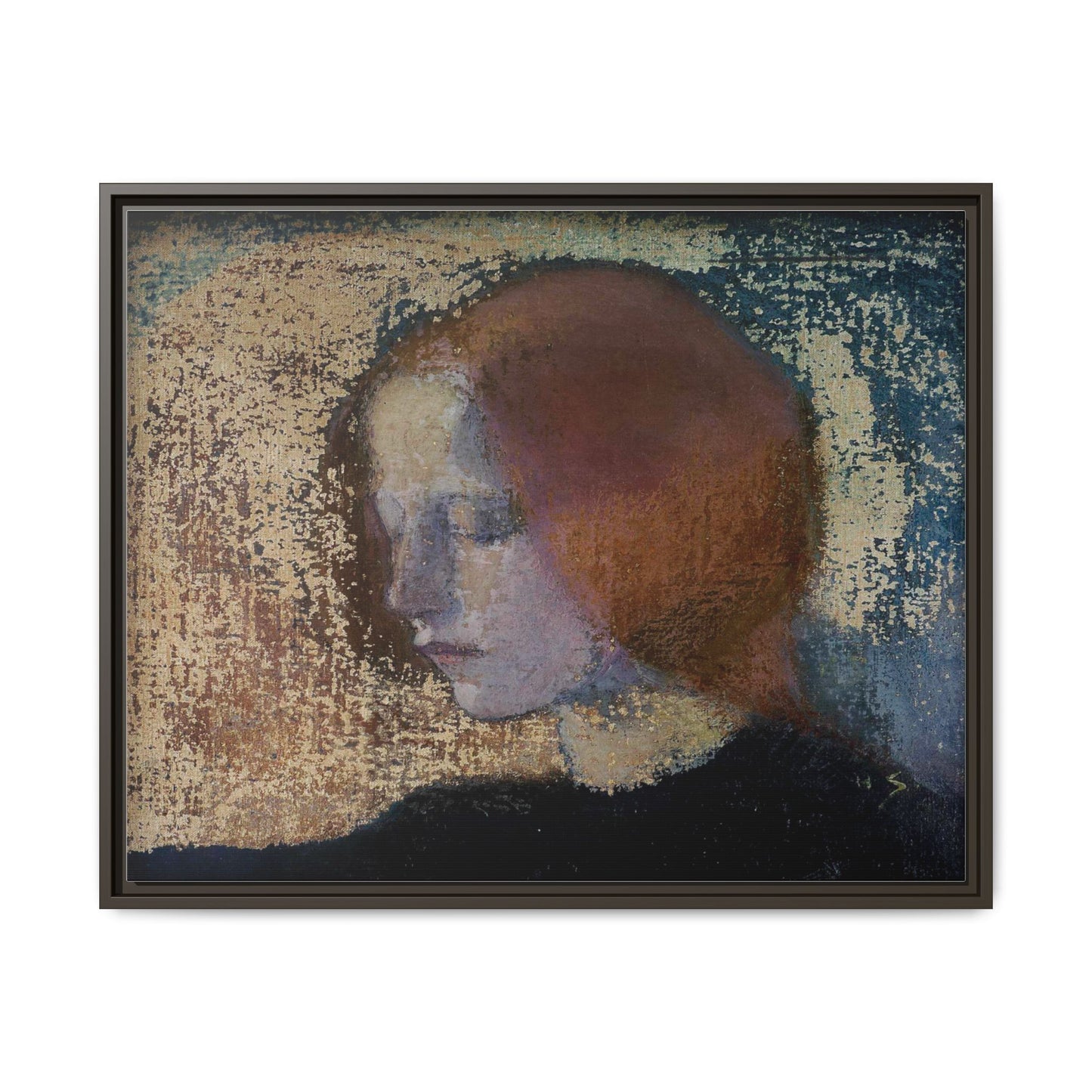 Fragment by Helena Schjerfbeck Framed Matte Canvas Art Print
