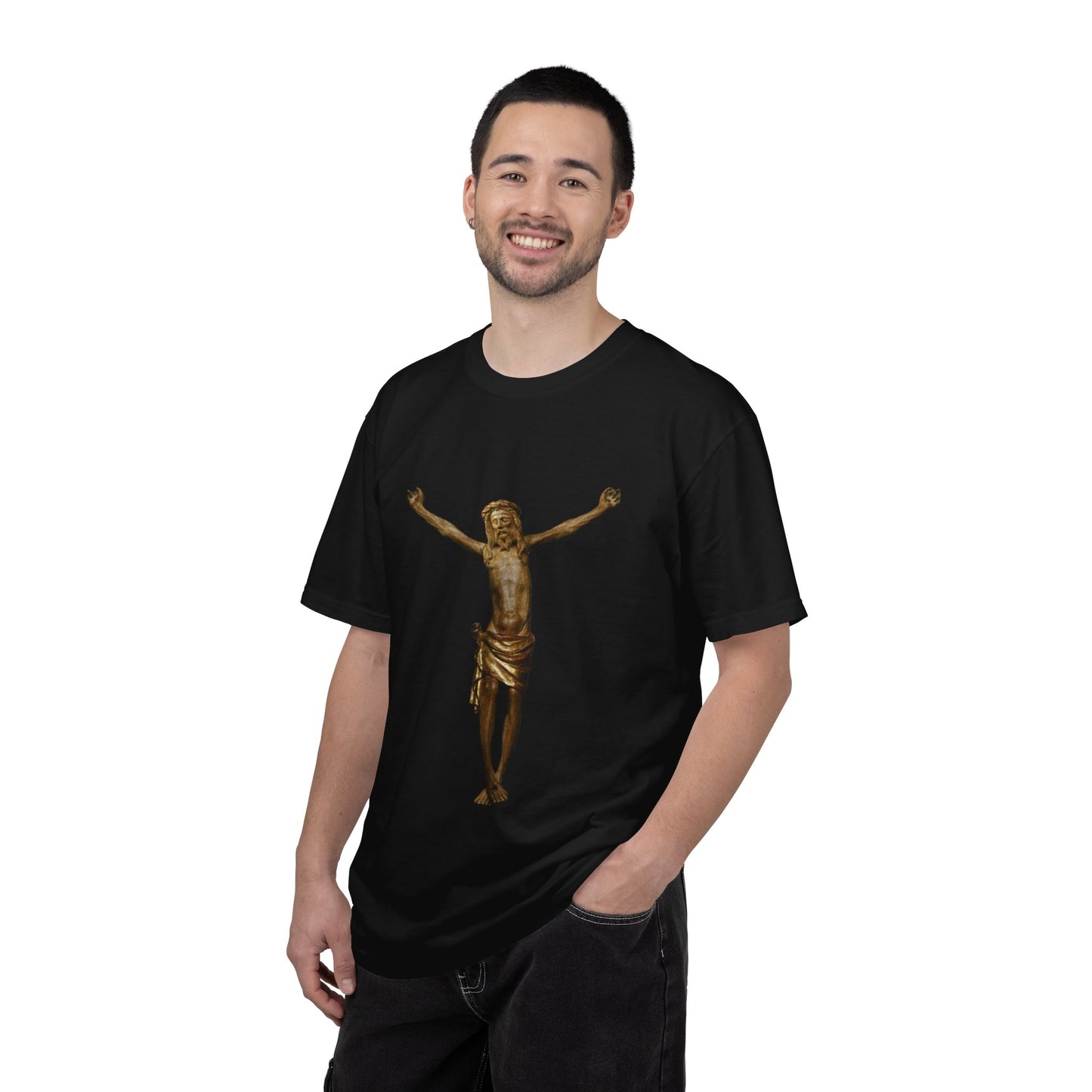Unisex Christ on the cross Garment-Dyed T-shirt