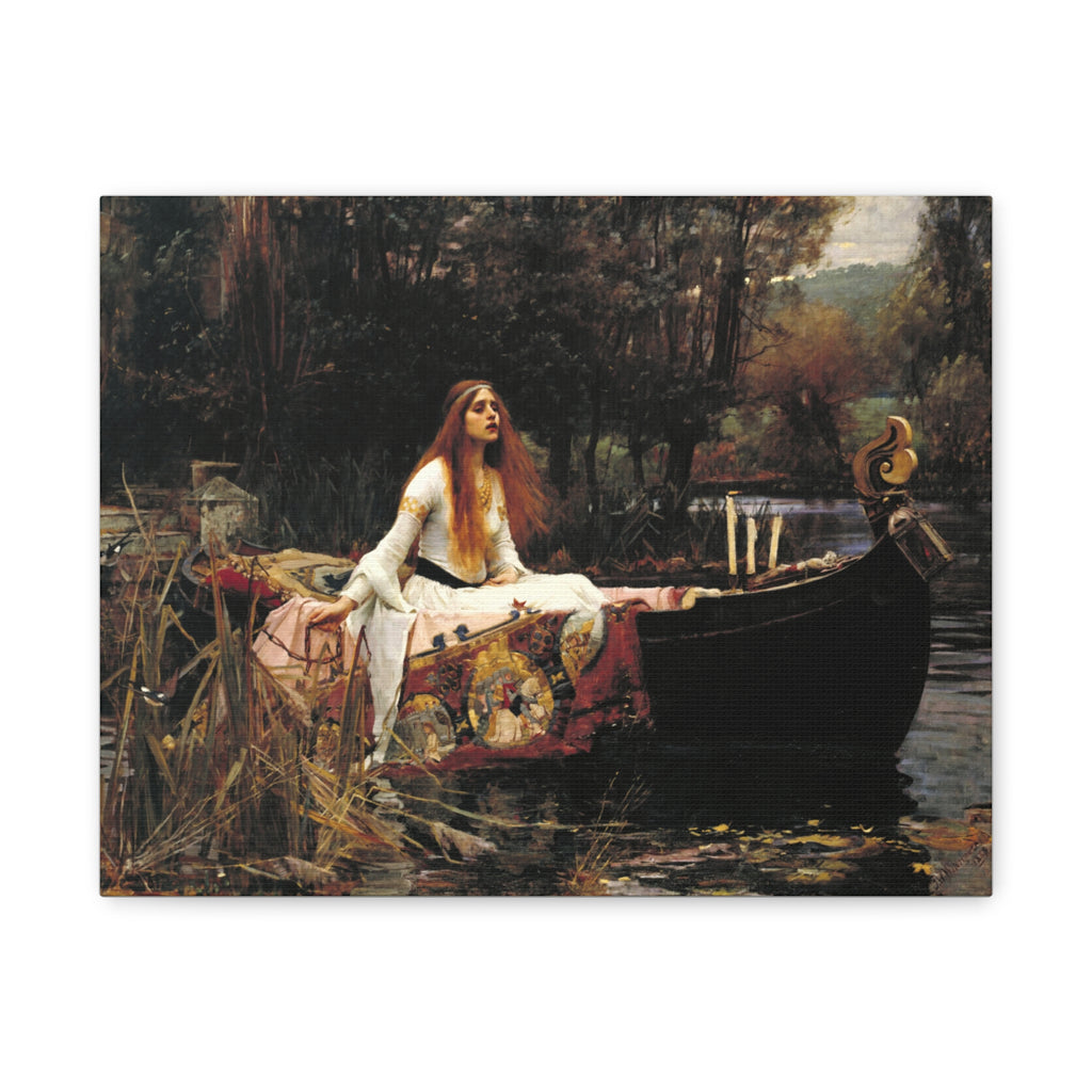 The Lady of Shalott by John William Waterhouse Matte Canvas Wall Art Print