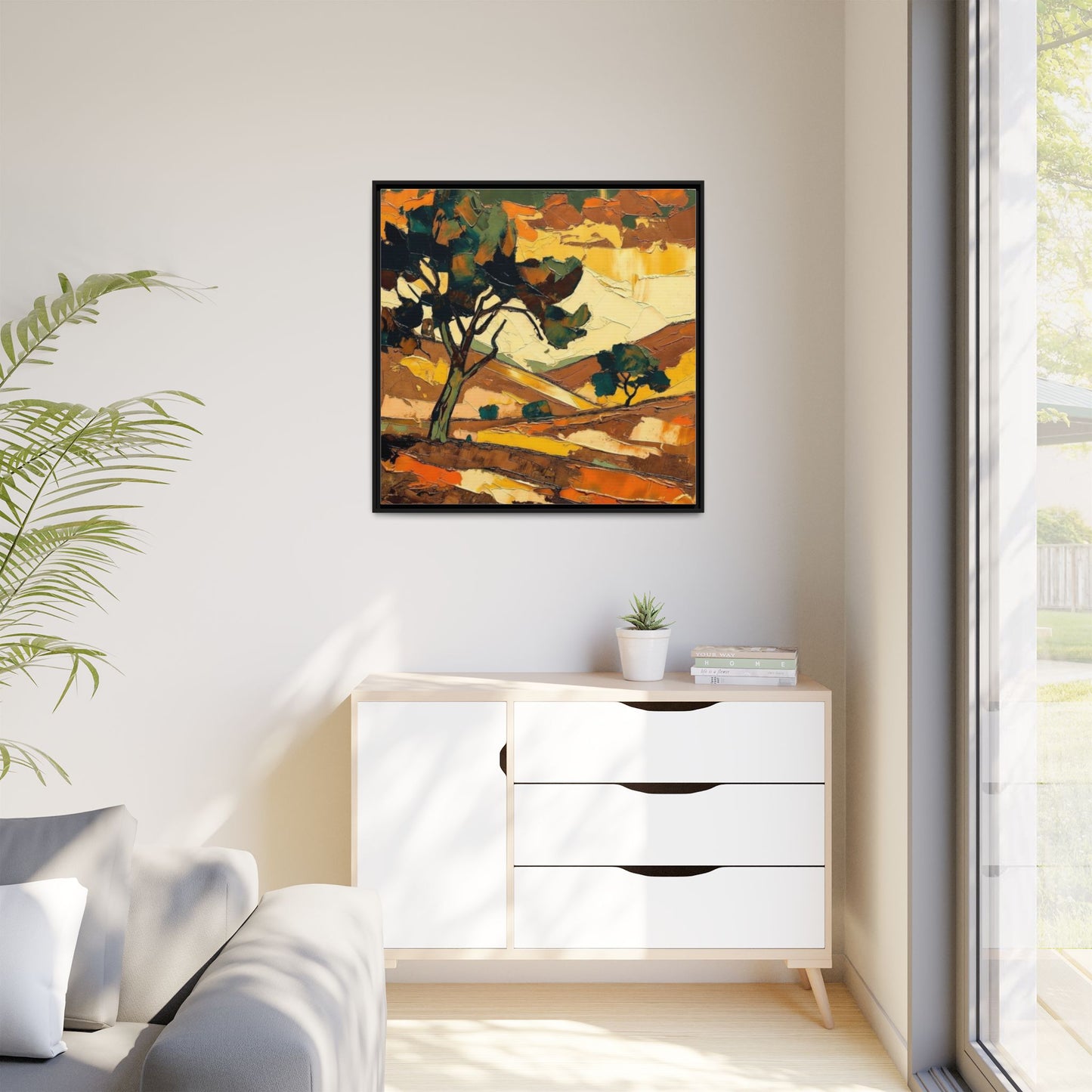 Framed Matte Canvas Landscape Art Print