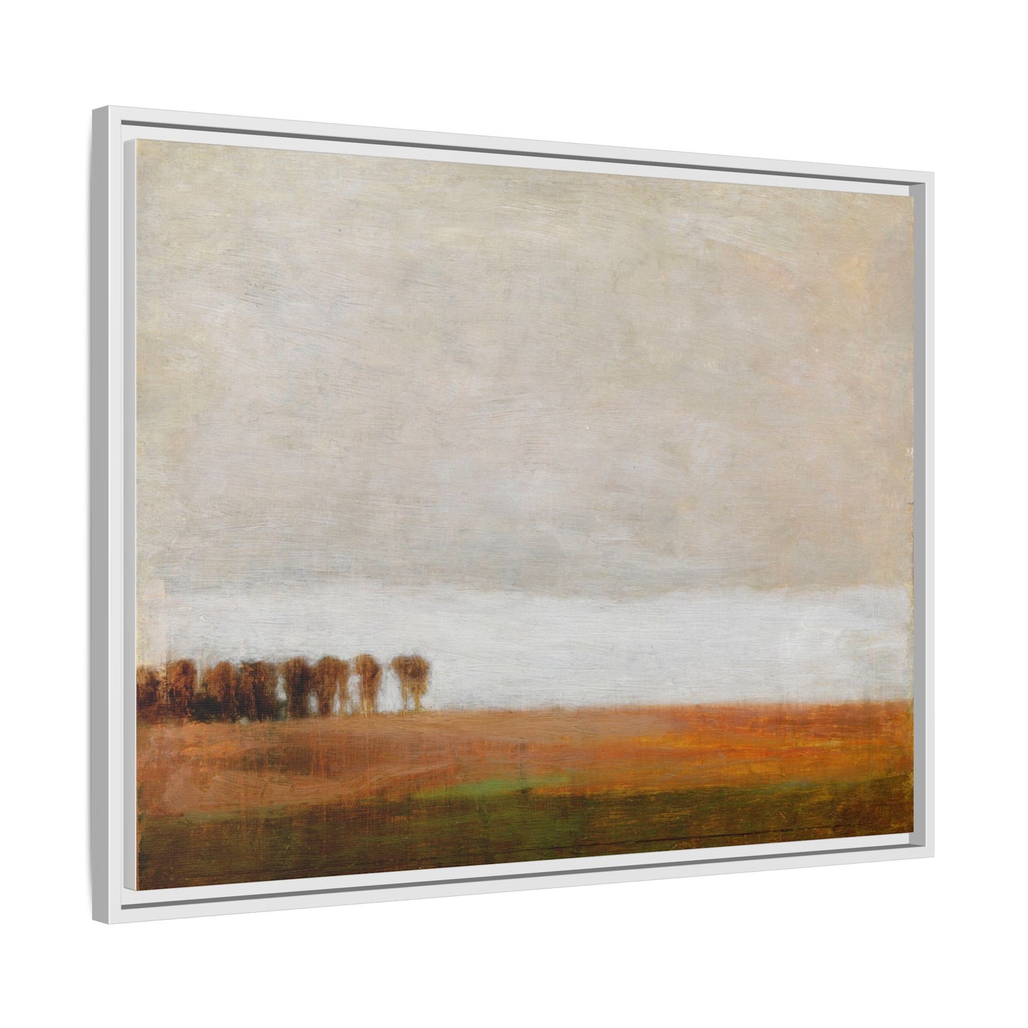 View of Jaegersborg Allé, North of Copenhagen by Vilhelm Hammershøi Framed Matte Canvas Wall Art Print