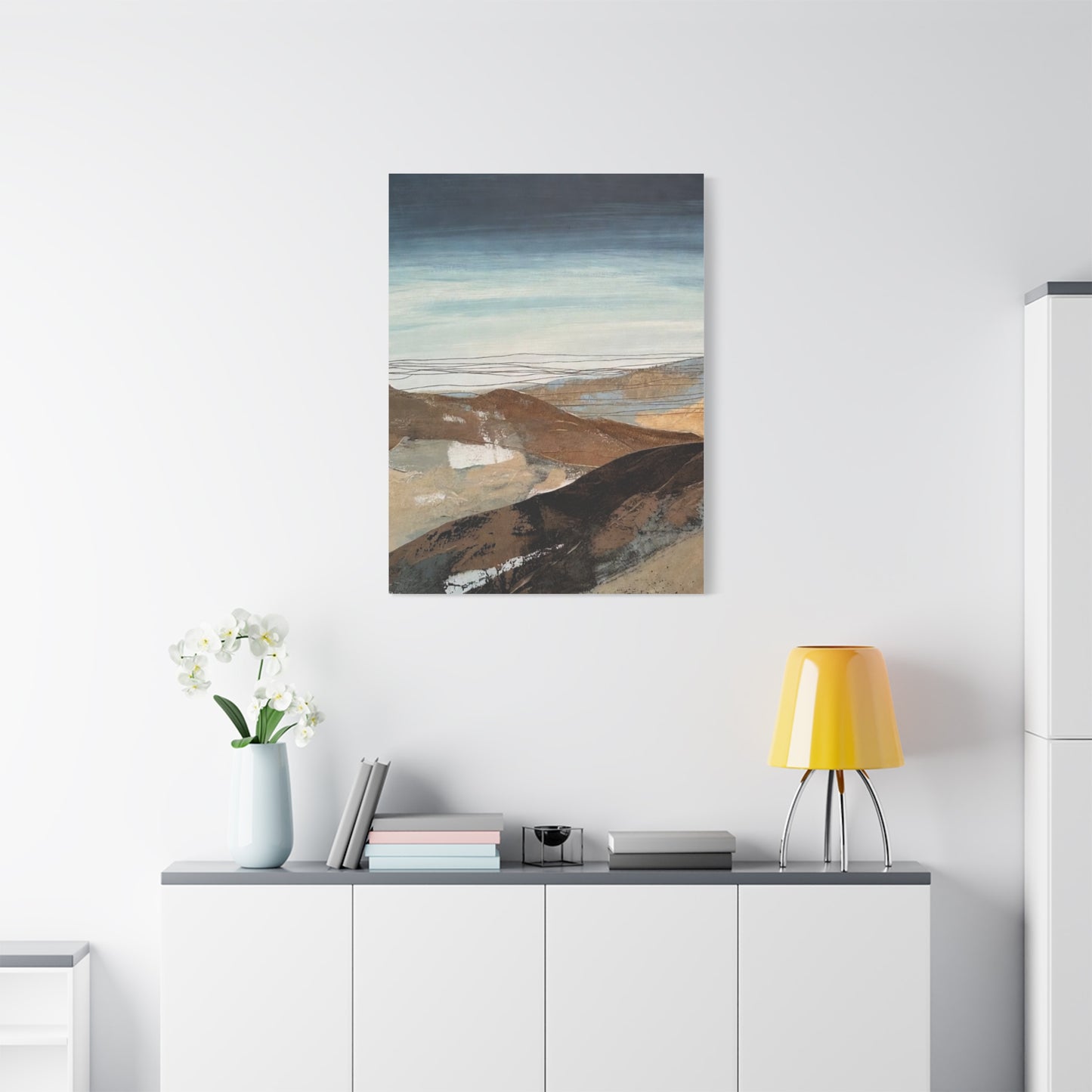 Abstract Landscape Matte Canvas Wall Art — Stretched 1.25"