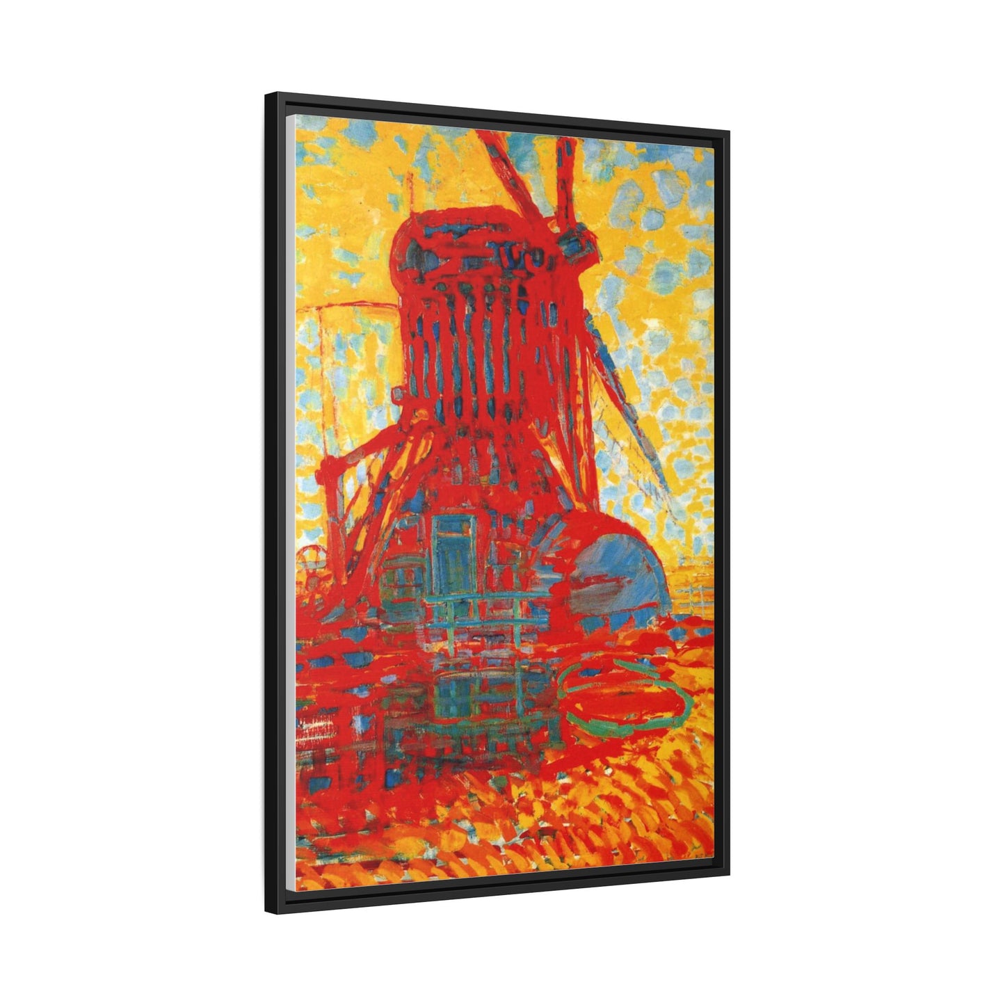 Mill by Sunlight by Piet Mondrian Matte Framed Canvas Wall Art Print