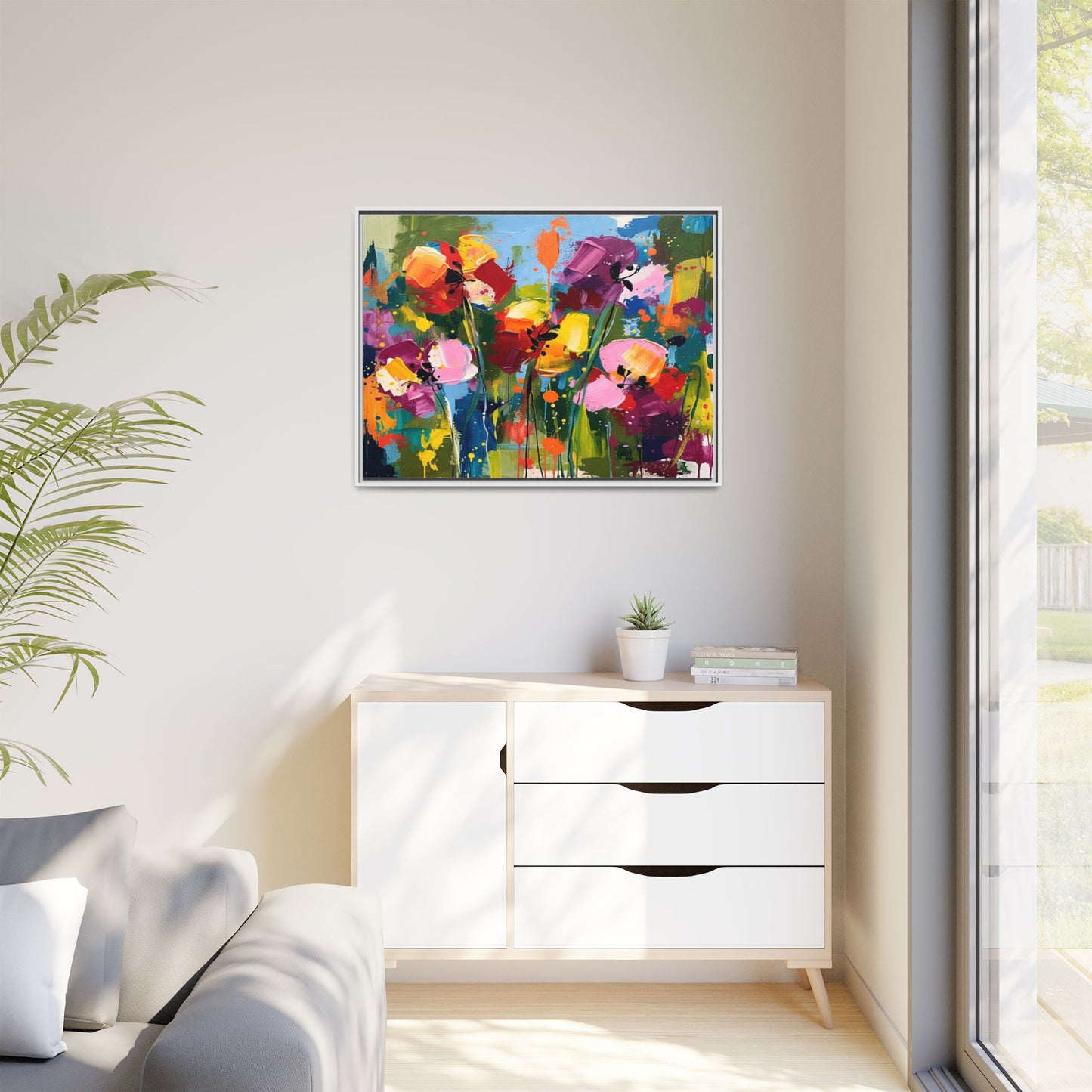 Matte Canvas, Framed (Multi-color)
