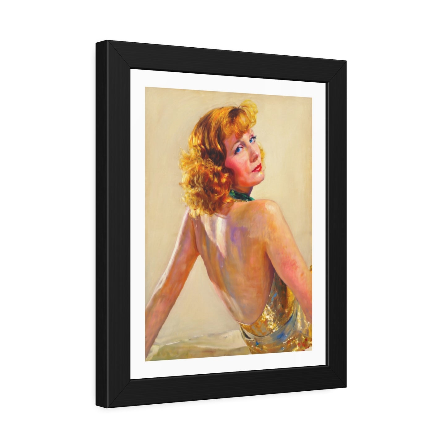 Greta Garbo Framed Paper Posters