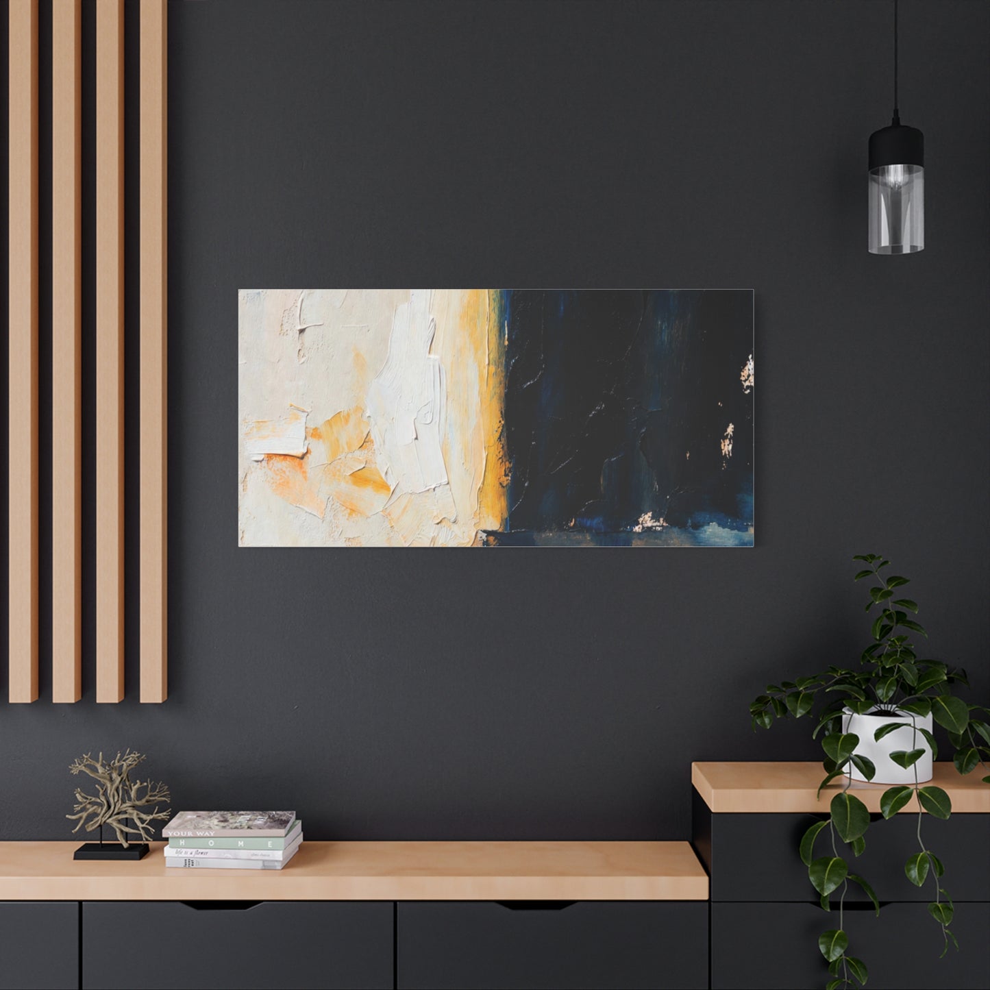 Abstract Coastal Light Matte Canvas Print — Stretched 1.25"