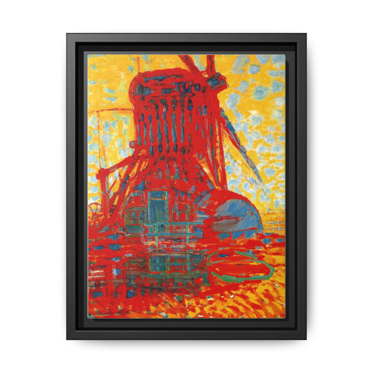 Mill by Sunlight by Piet Mondrian Matte Framed Canvas Wall Art Print