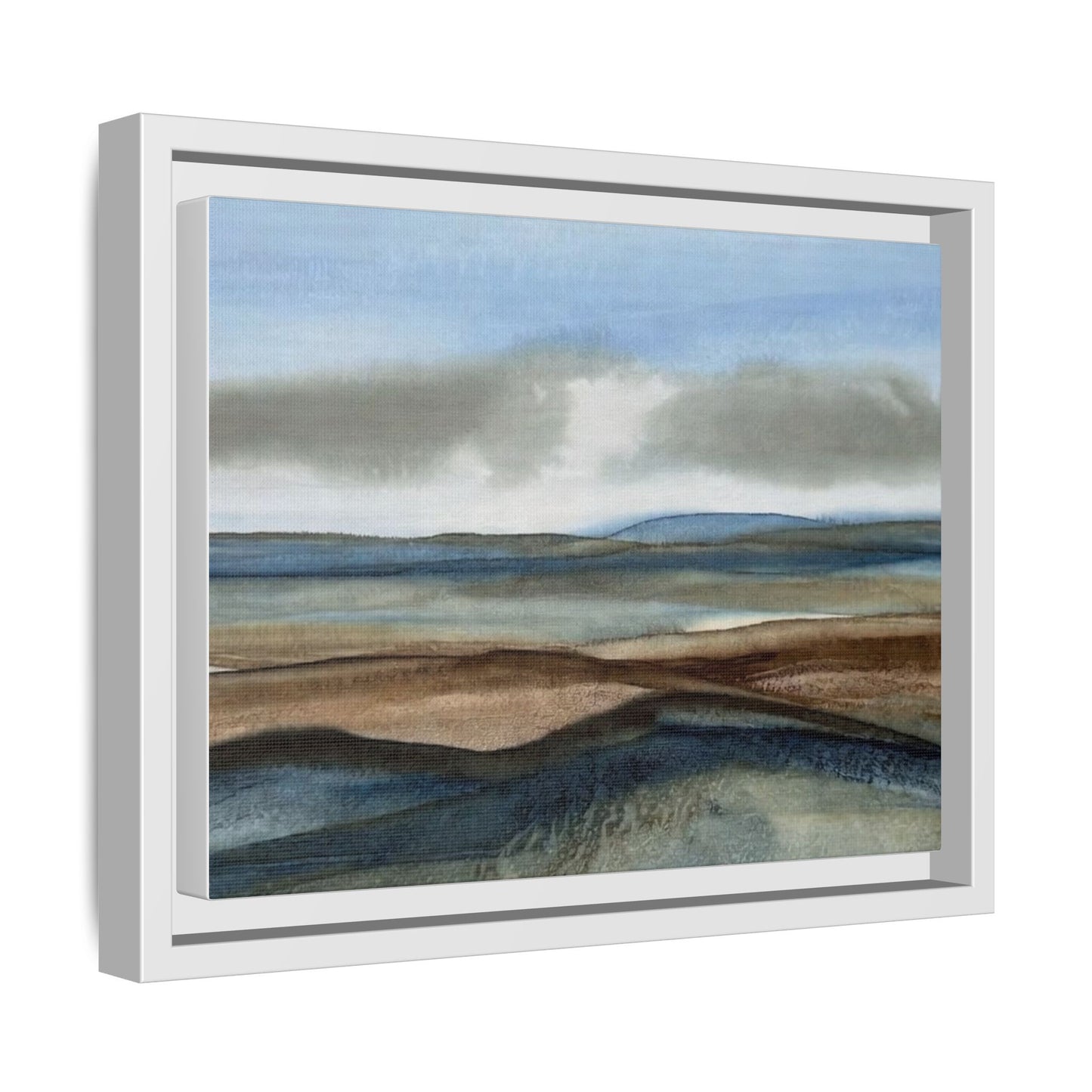 Matte Canvas Landscape, Framed (Multi-color)