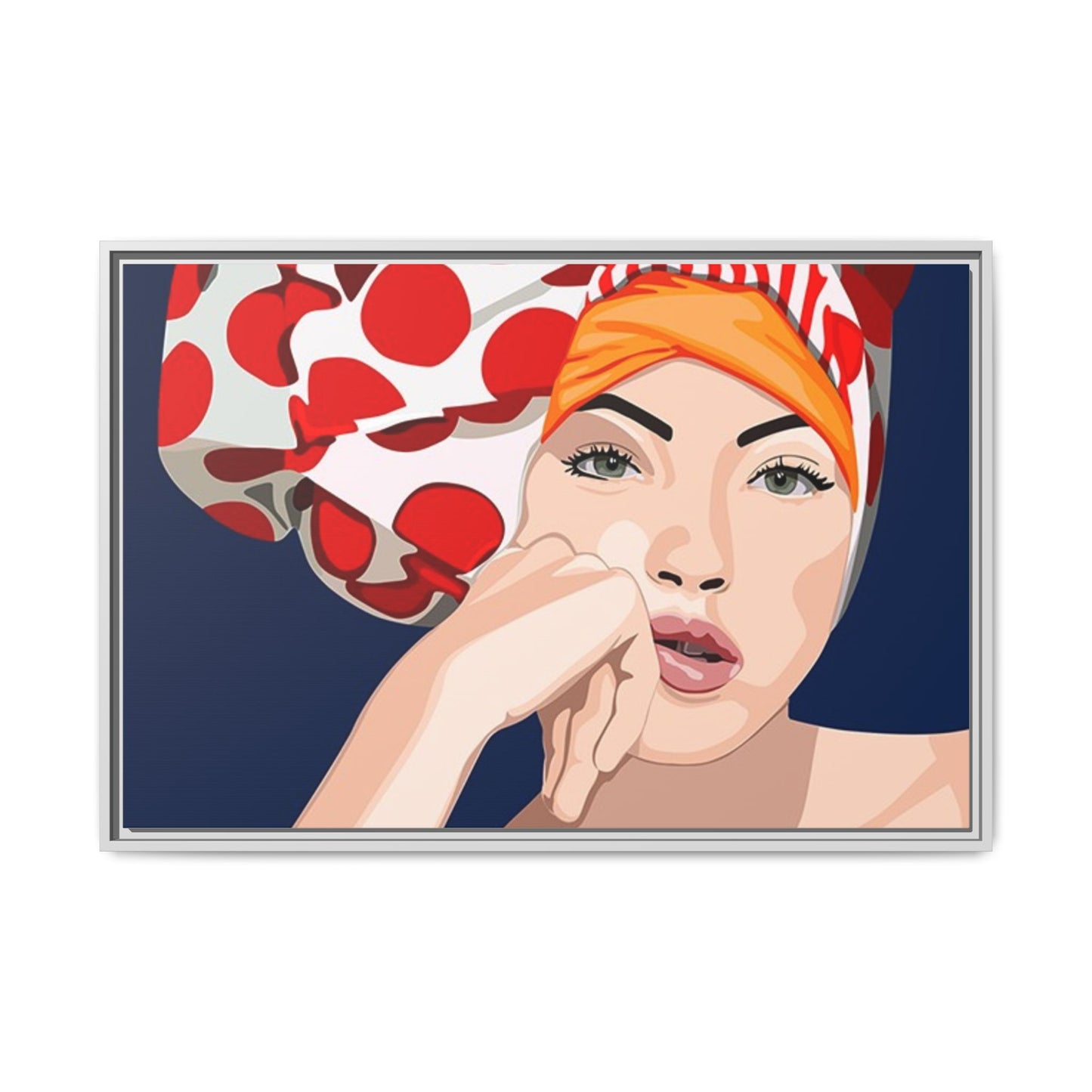 Vivid 20 by Orit Fuchs Pop Art Matte Canvas Framed Wall Art Print