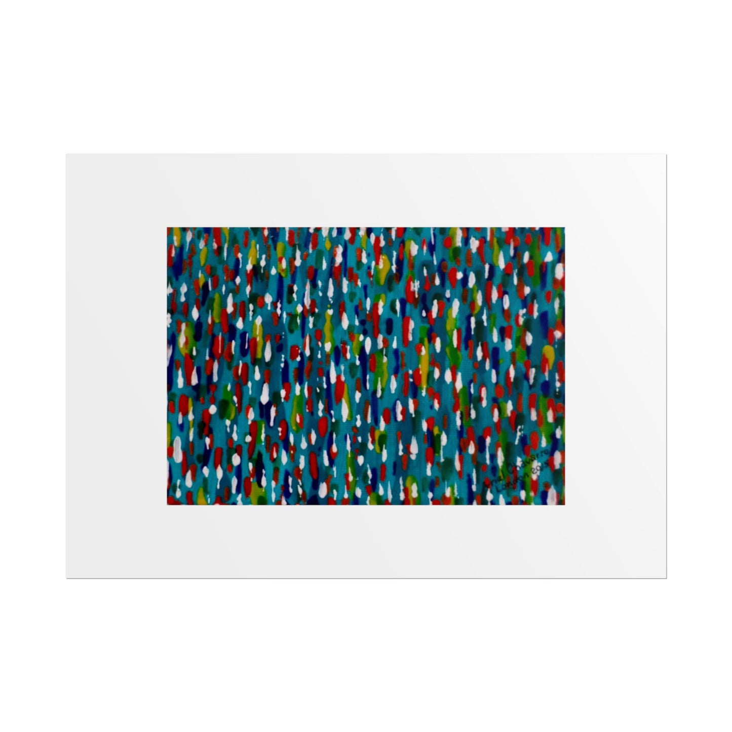 Colours Of The Soul Reflecting On Water by Ariel Chavarro Avila Wall Art Print