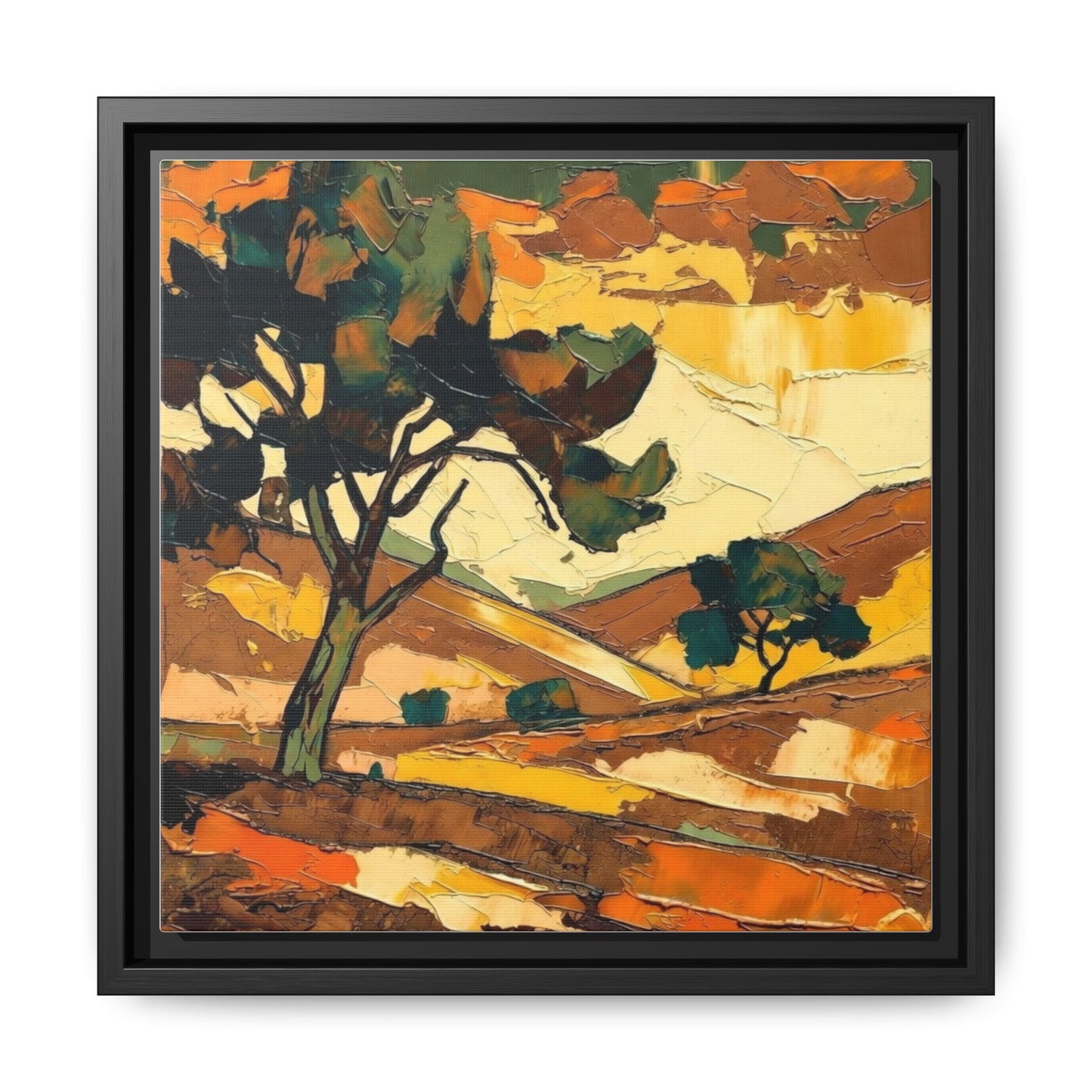 Framed Matte Canvas Landscape Art Print
