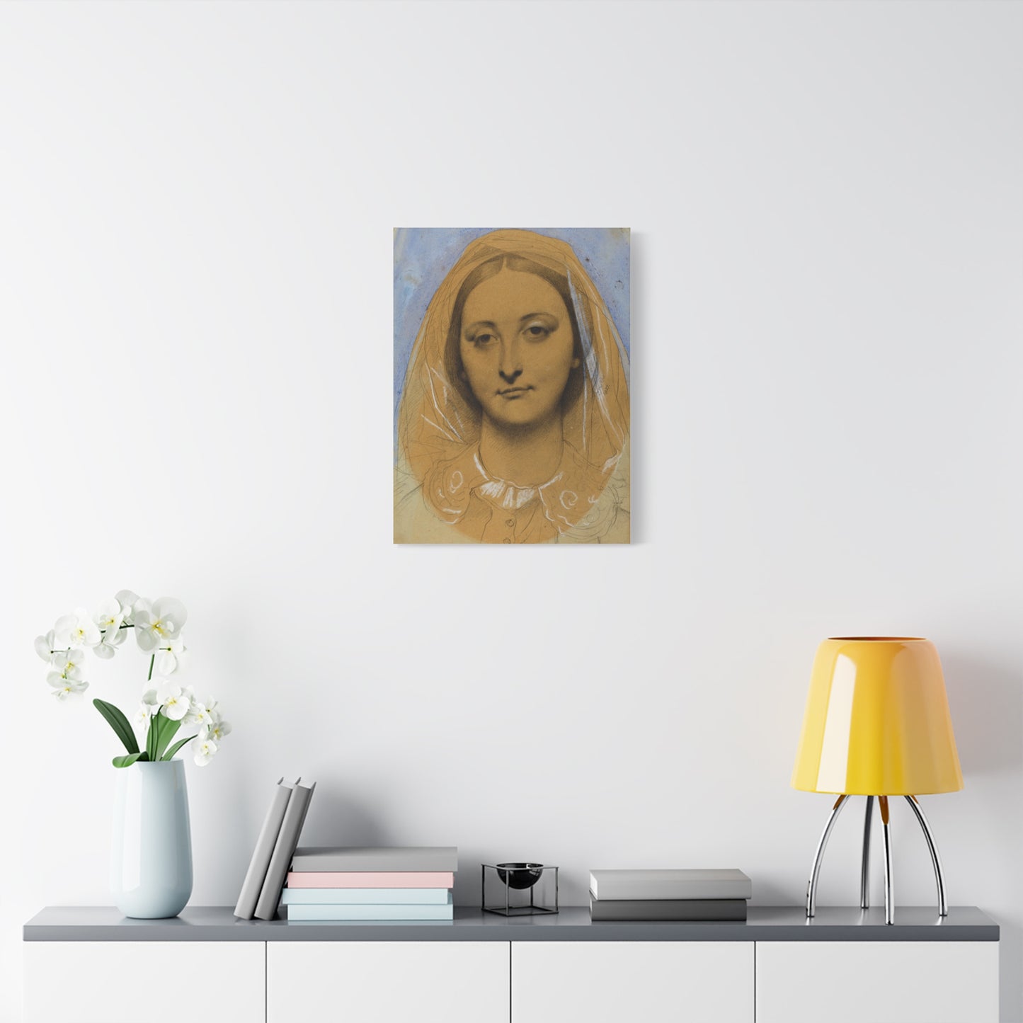 Mademoiselle Mary de Borderieux by Jean Auguste Dominique Ingres Matte Stretched Canvas Wall Art
