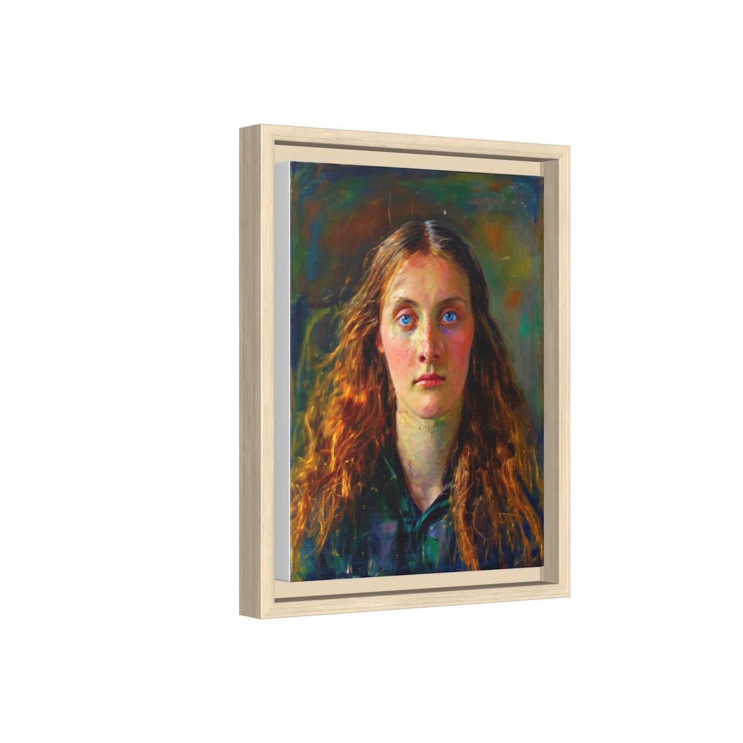 Framed Matte Canvas Print — Vintage Portrait Art