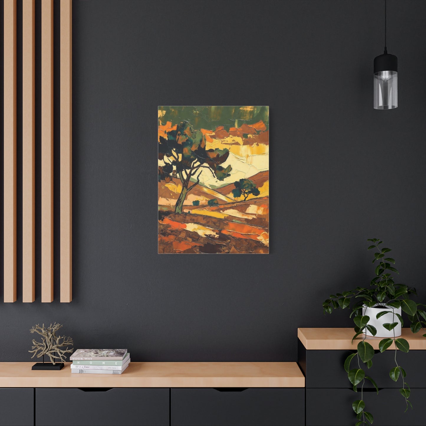 Abstract Autumn Landscape Canvas