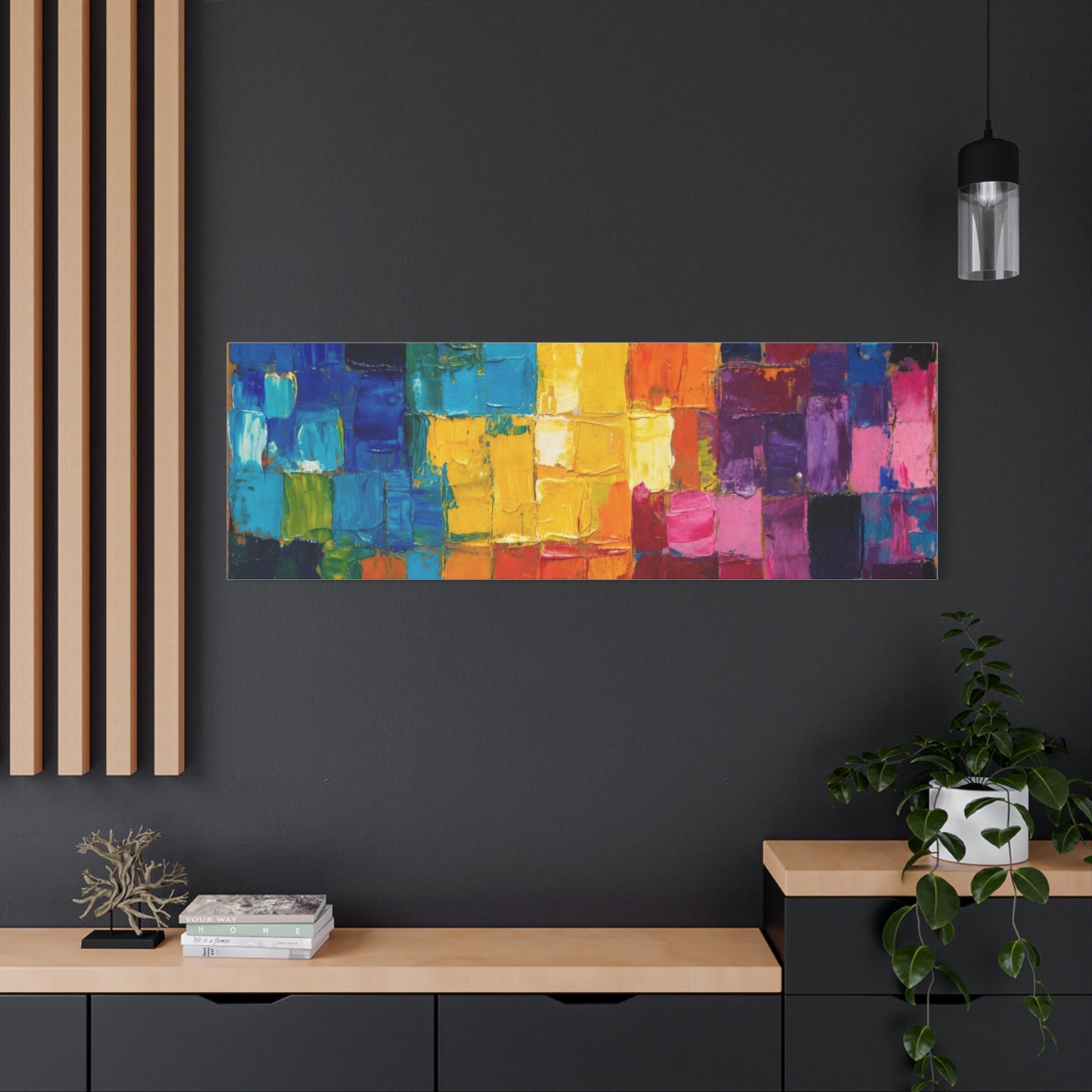 Mosaic Squares Matte Canvas, Stretched, 1.25"