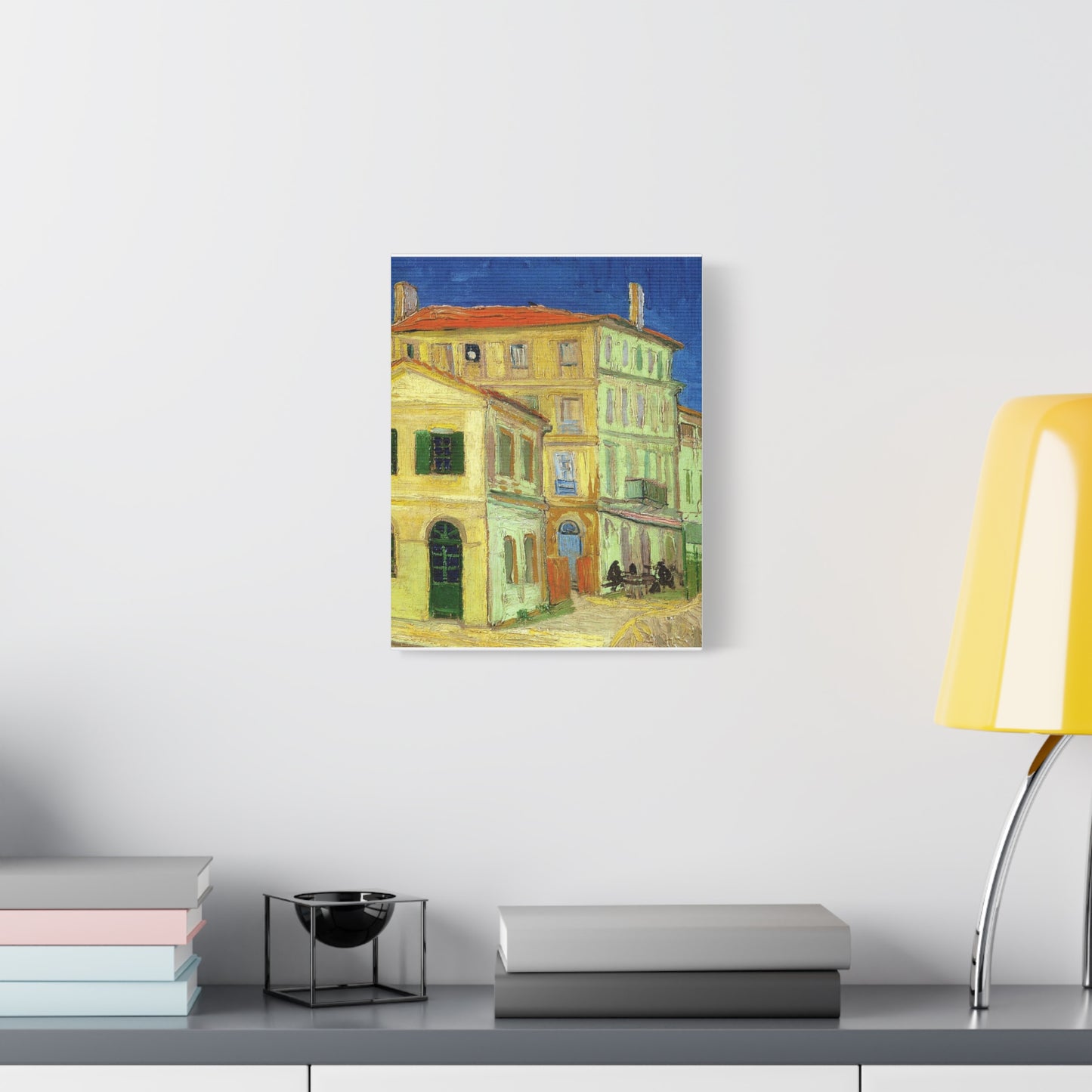 The Yellow House by Vincent van Gogh Matte Canvas Art – Stretched 1.25"