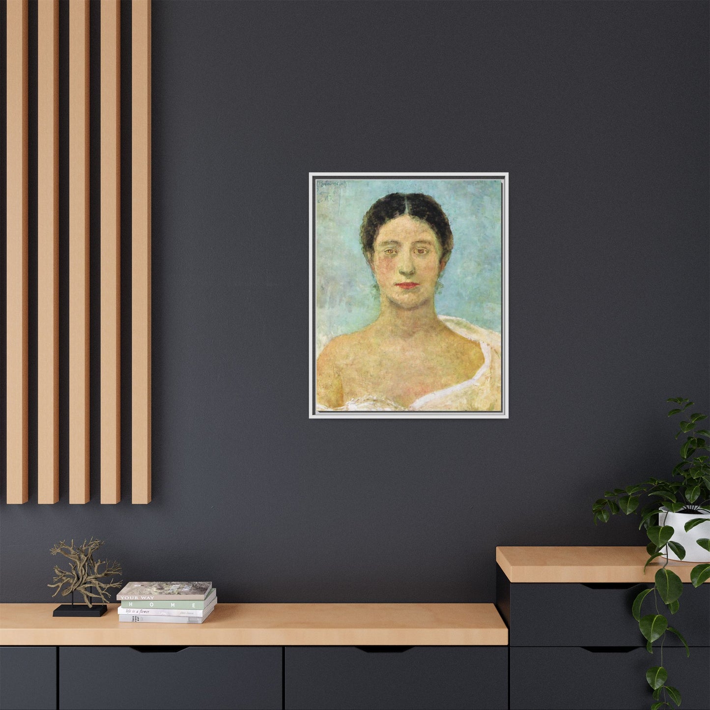 Bianca by Max Klinger Framed Matte Canvas Portrait Print