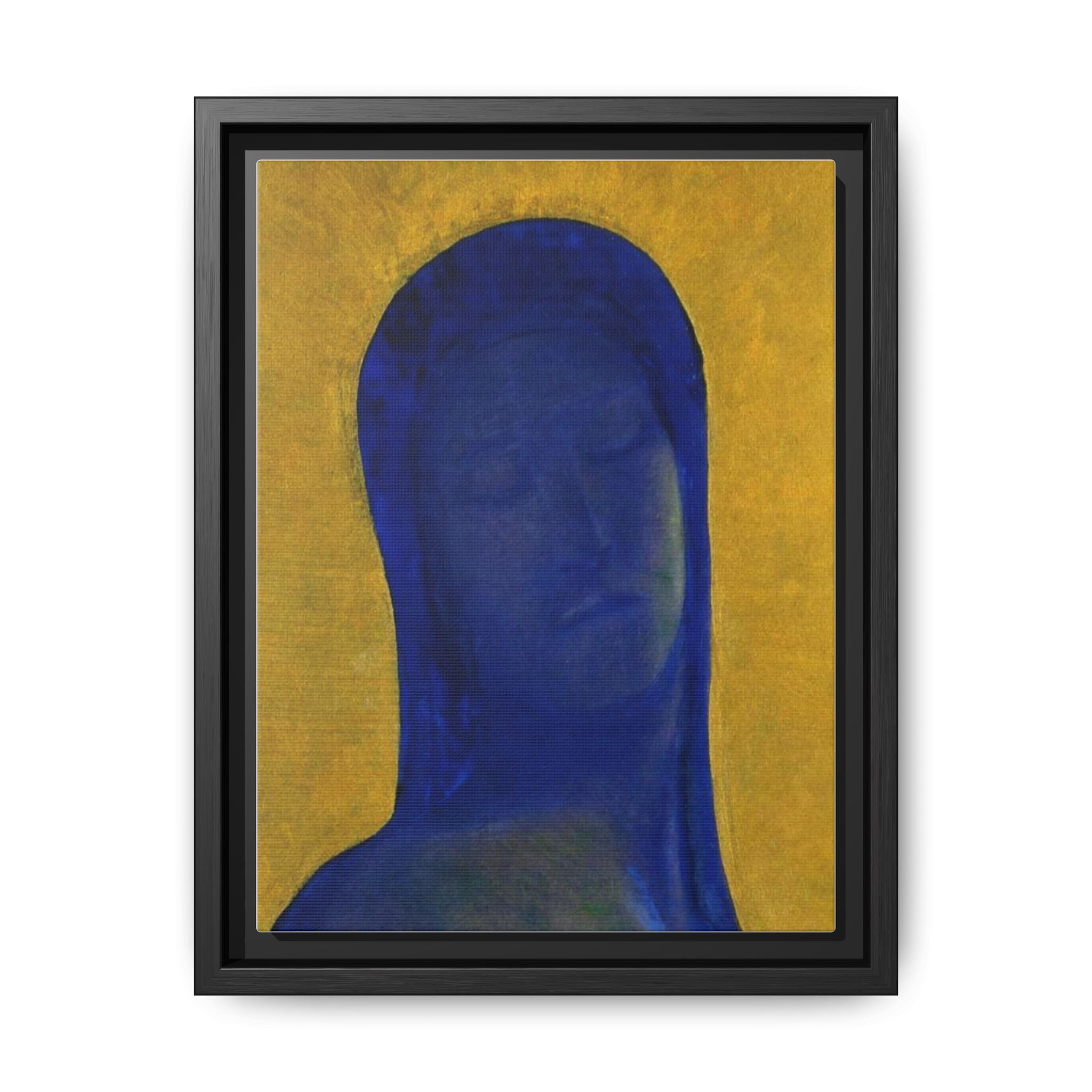 Closed Eyes by Odilon Redon Framed Matte Canvas Wall Art Print
