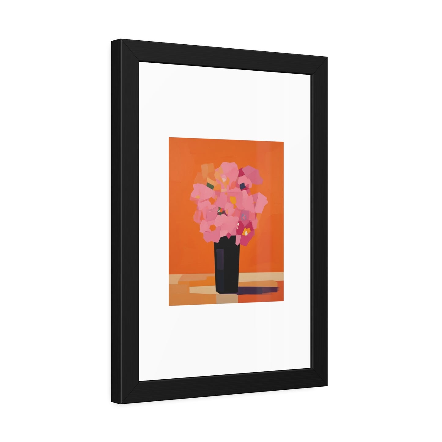 Floral Still Life Framed Poster — Pink Bouquet Art Print