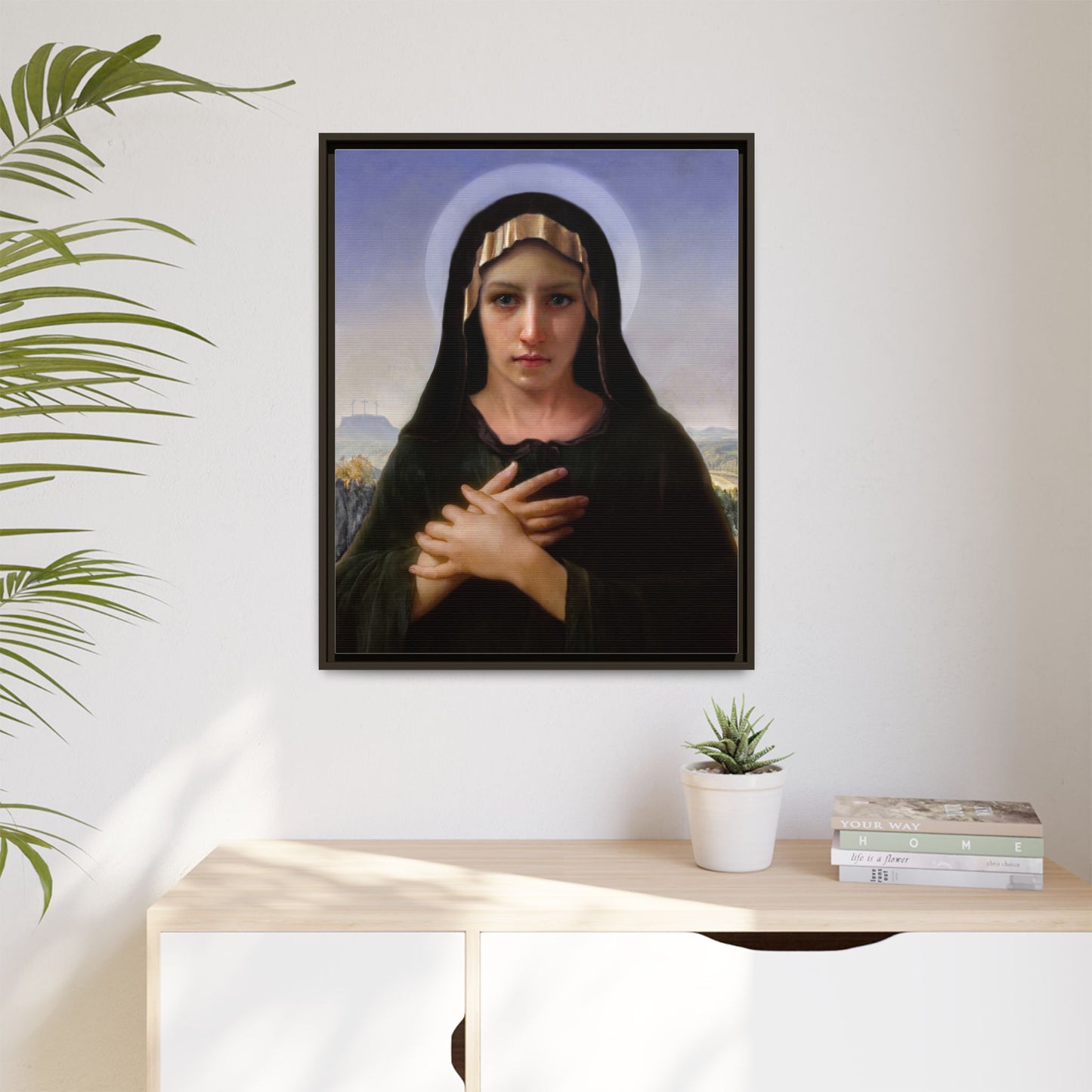 Virgo Solitudinis by William Adolphe Bouguereau Framed Matte Canvas Print