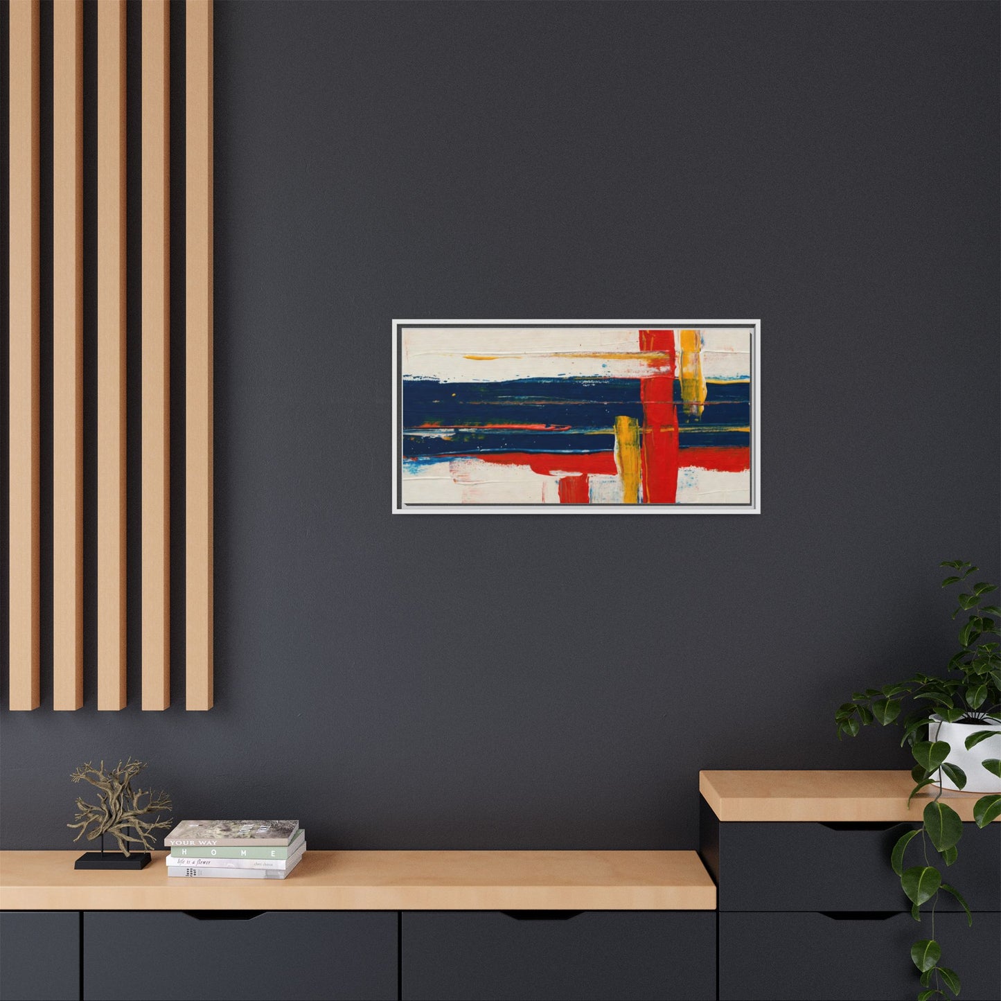 Matte Canvas, Framed (Multi-color)