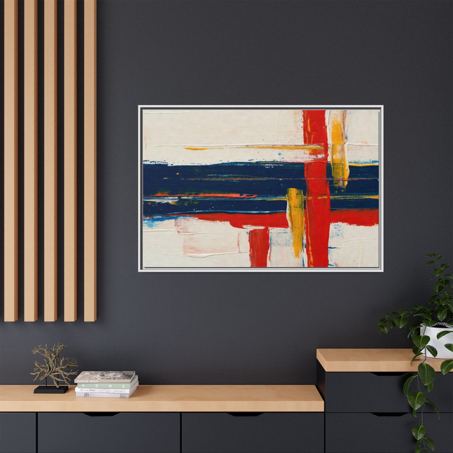 Matte Canvas, Framed (Multi-color)