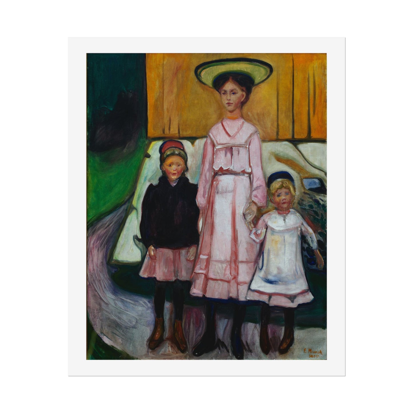 Three Children Thielska by Edvard Munch Wall Art Print