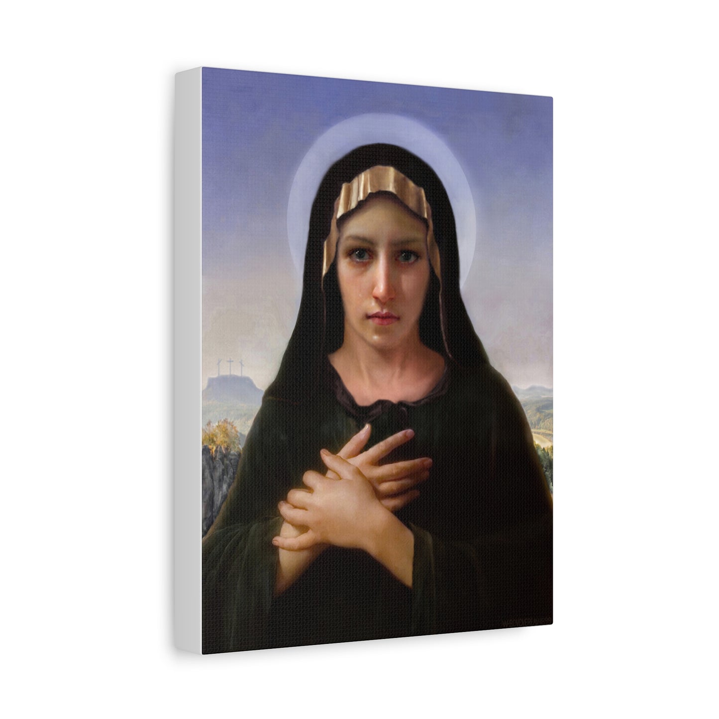 Virgo Solitudinis by William Adolphe Bouguereau Matte Canvas Print Wall Art