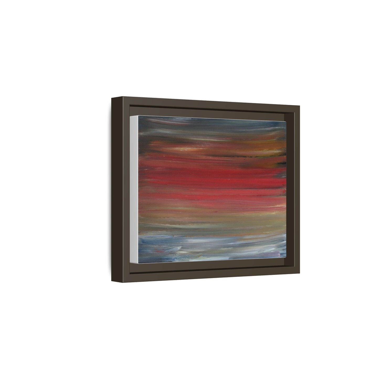 Misty morning by Norman Barrett Framed Matte Canvas Wall Art