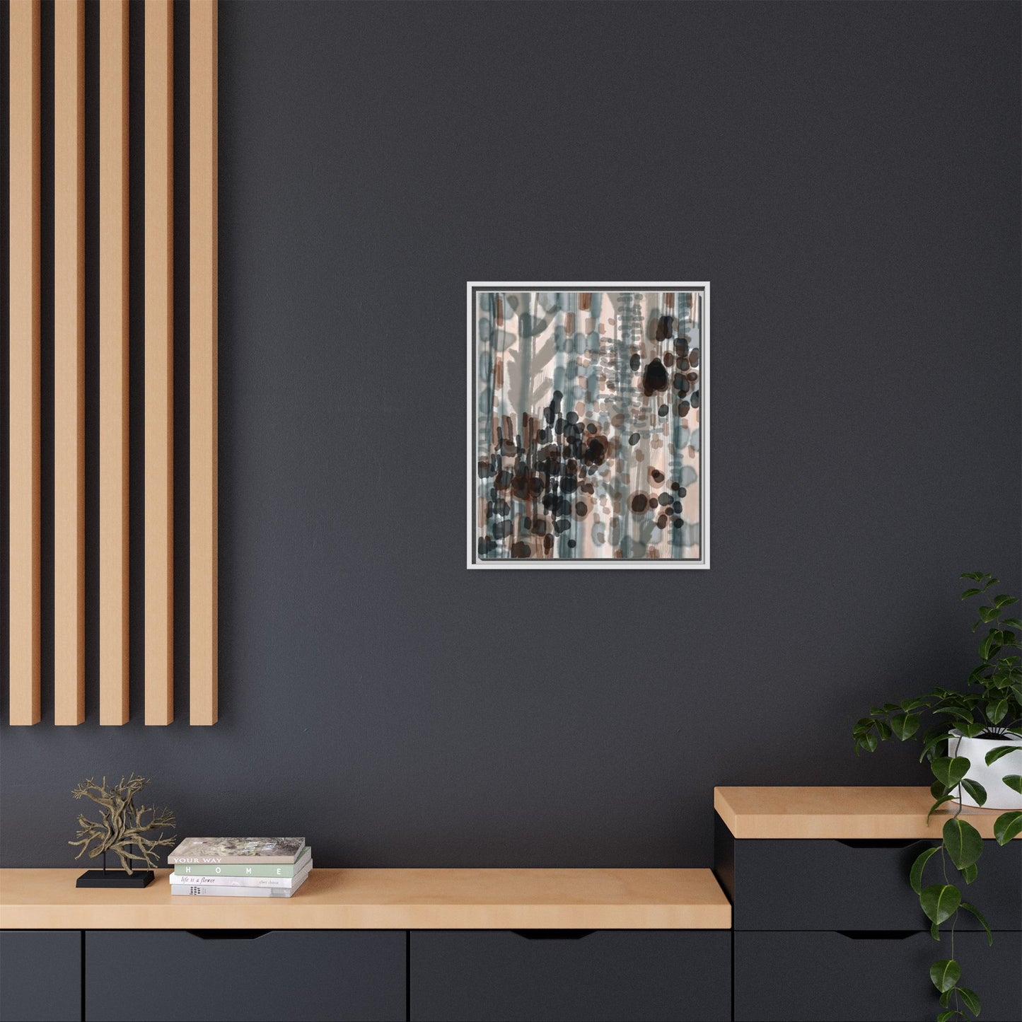 Vleken by an unknown artist Framed Canvas Art