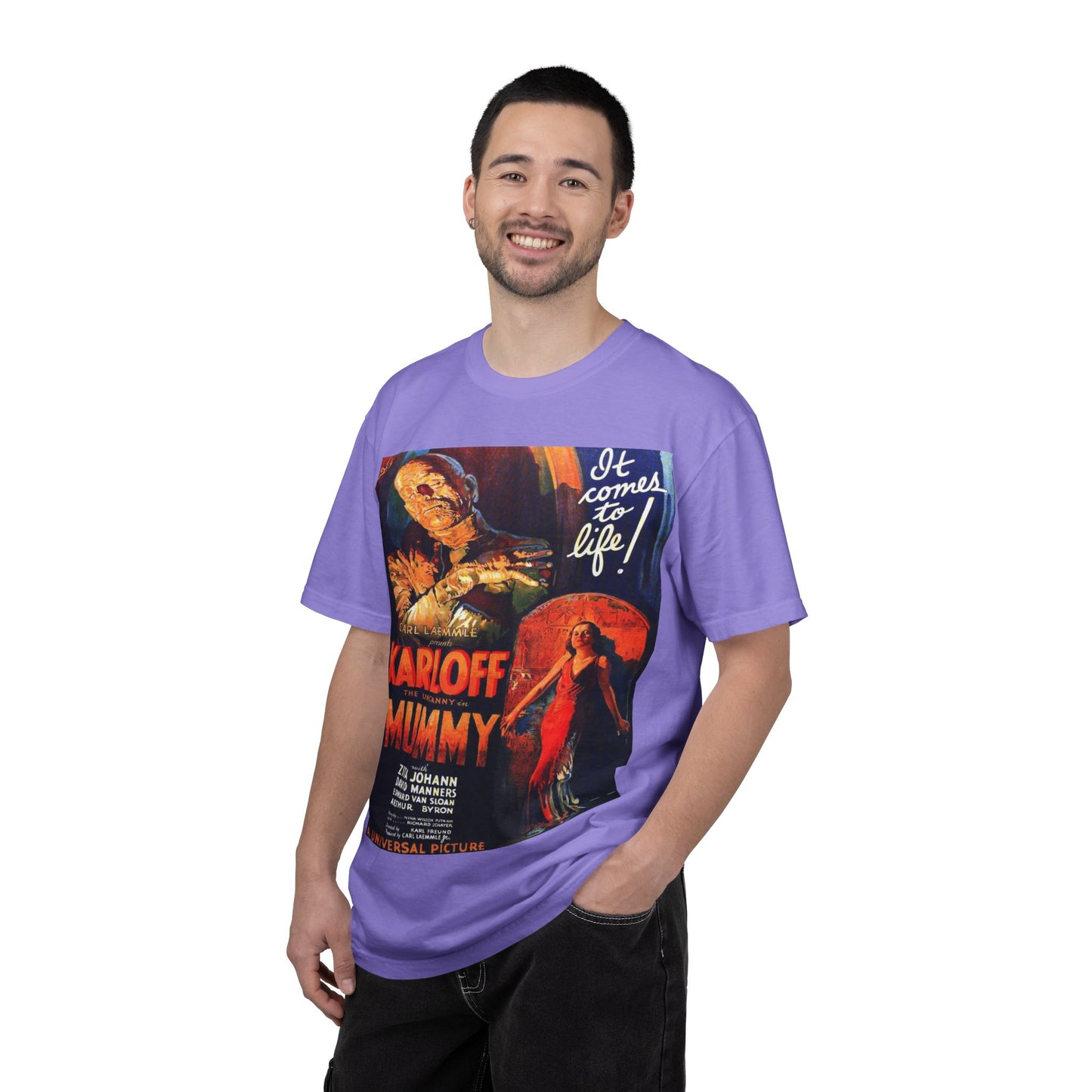 Mummy Movie Poster T‑Shirt — Vintage Karloff Horror Graphic Tee