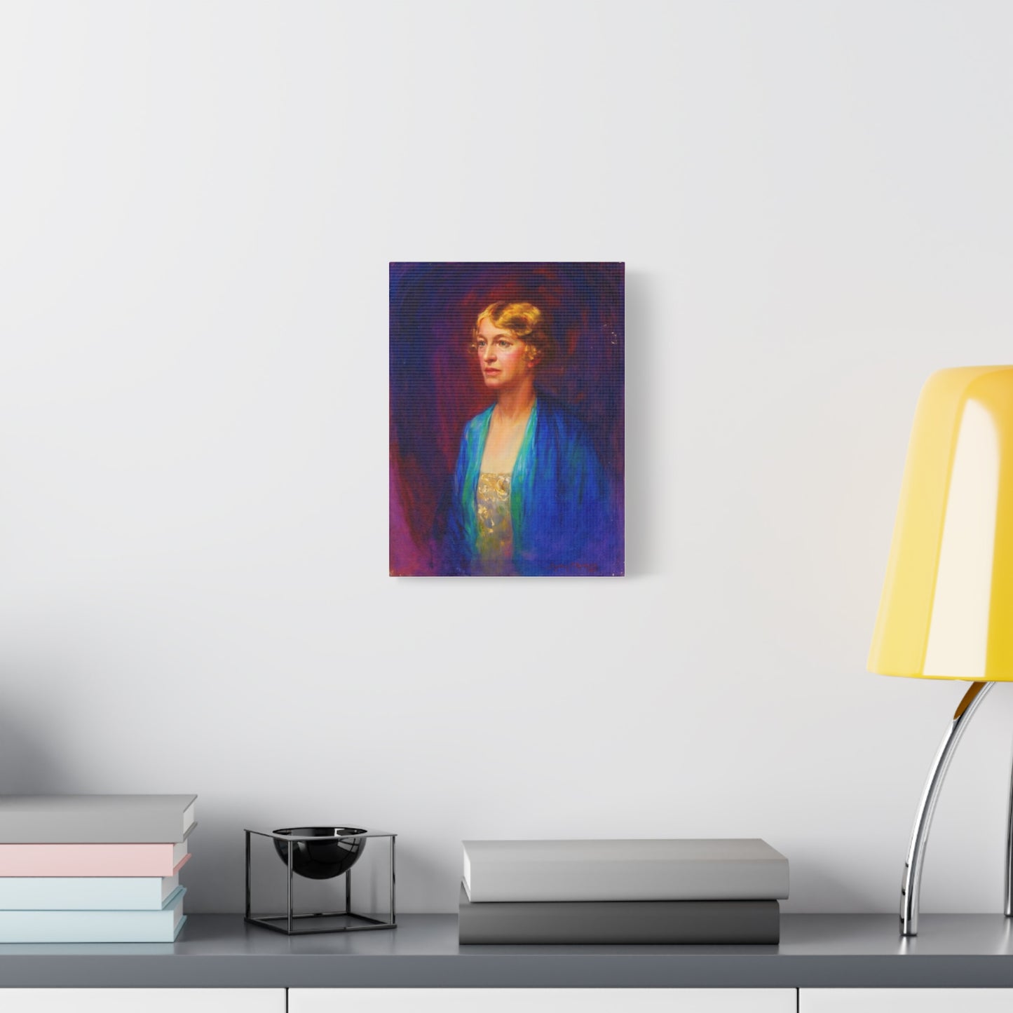 Vintage Portrait Matte Canvas Print — Elegant Early 20th‑Century Woman Wall Art