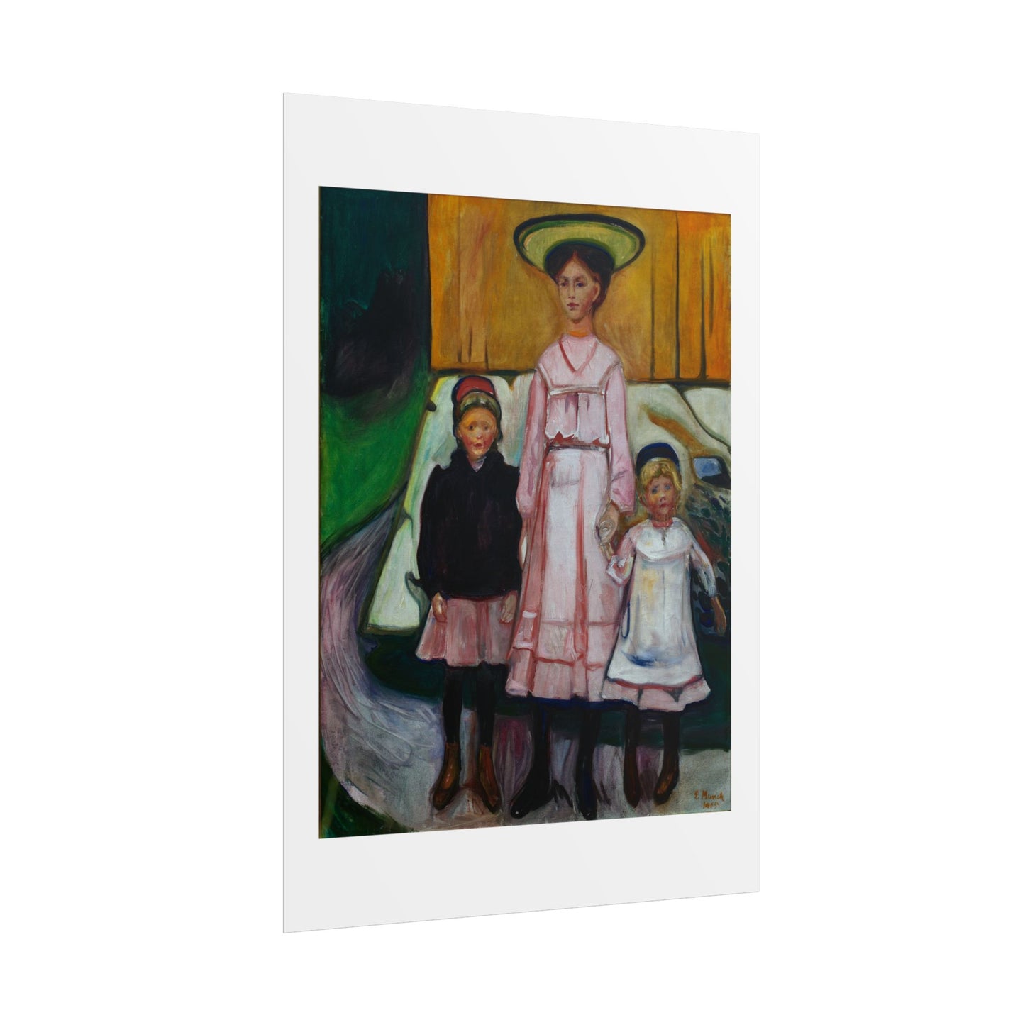 Three Children Thielska by Edvard Munch Wall Art Print