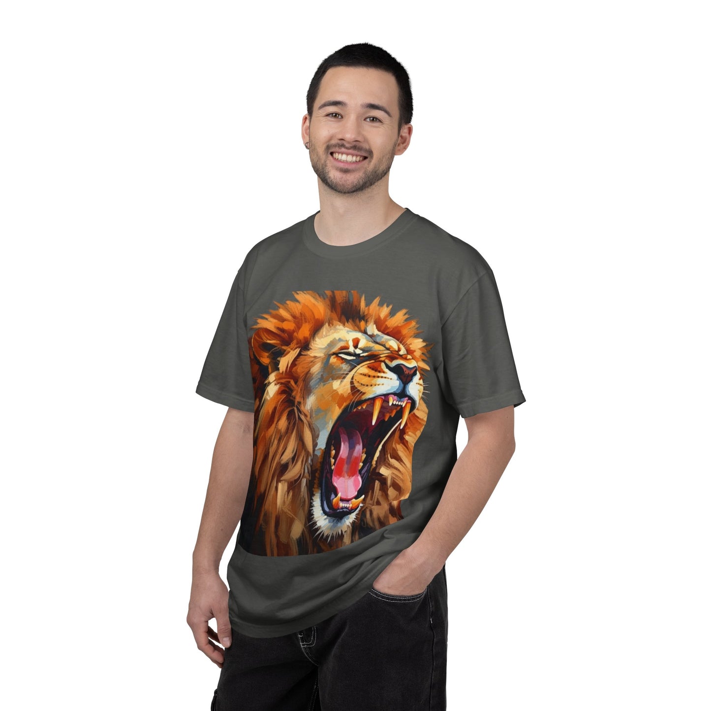 Roaring Lion T-Shirt Bold Wildlife Graphic Tee