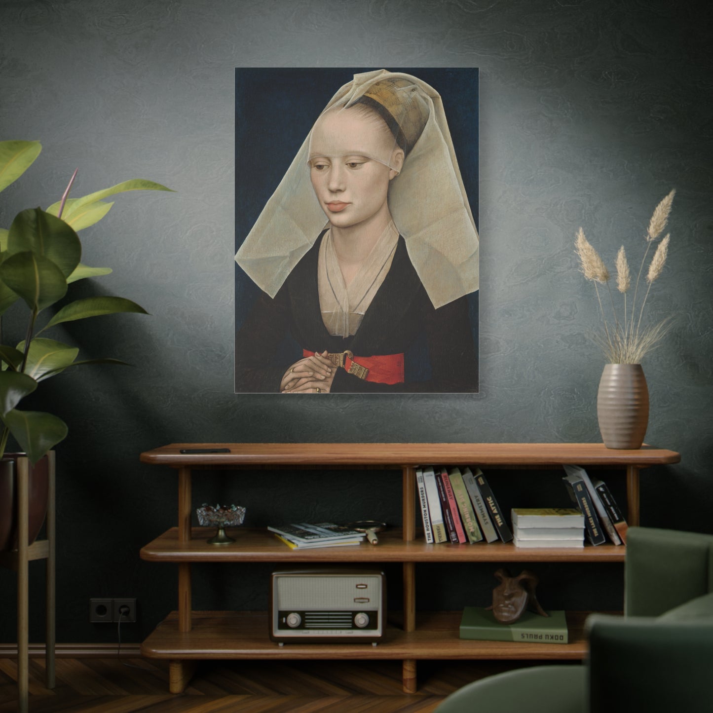 Portrait of a Lady by Rogier van der Weyden Matte Canvas Wall Art