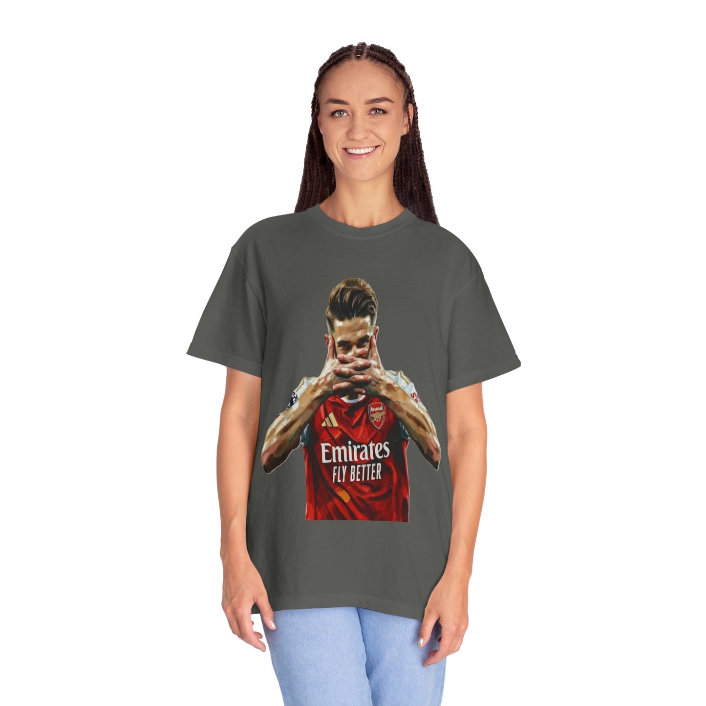 Soccer Celebration T-Shirt — Emirates 'Fly Better' Jersey Design