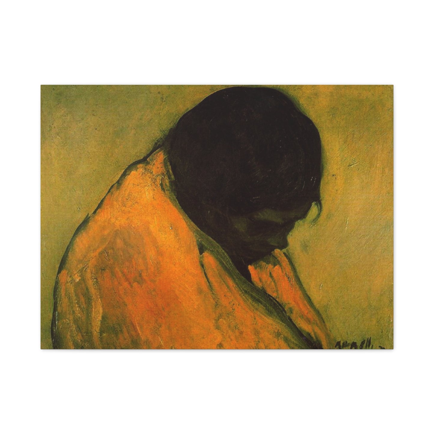 Amparo by Isidre Nonell Matte Stretched Canvas Wall Art Print