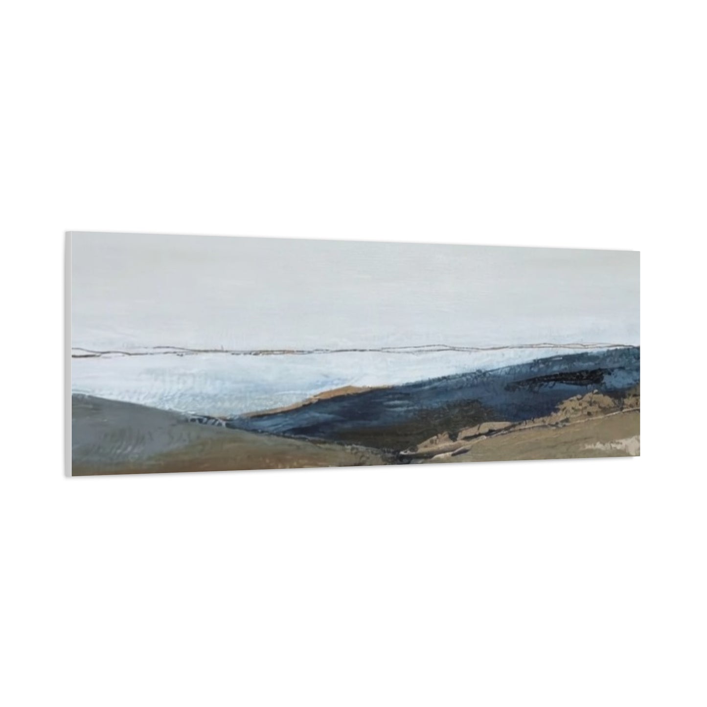 Abstract Coastal Landscape Canvas — Stretched Matte Wall Art
