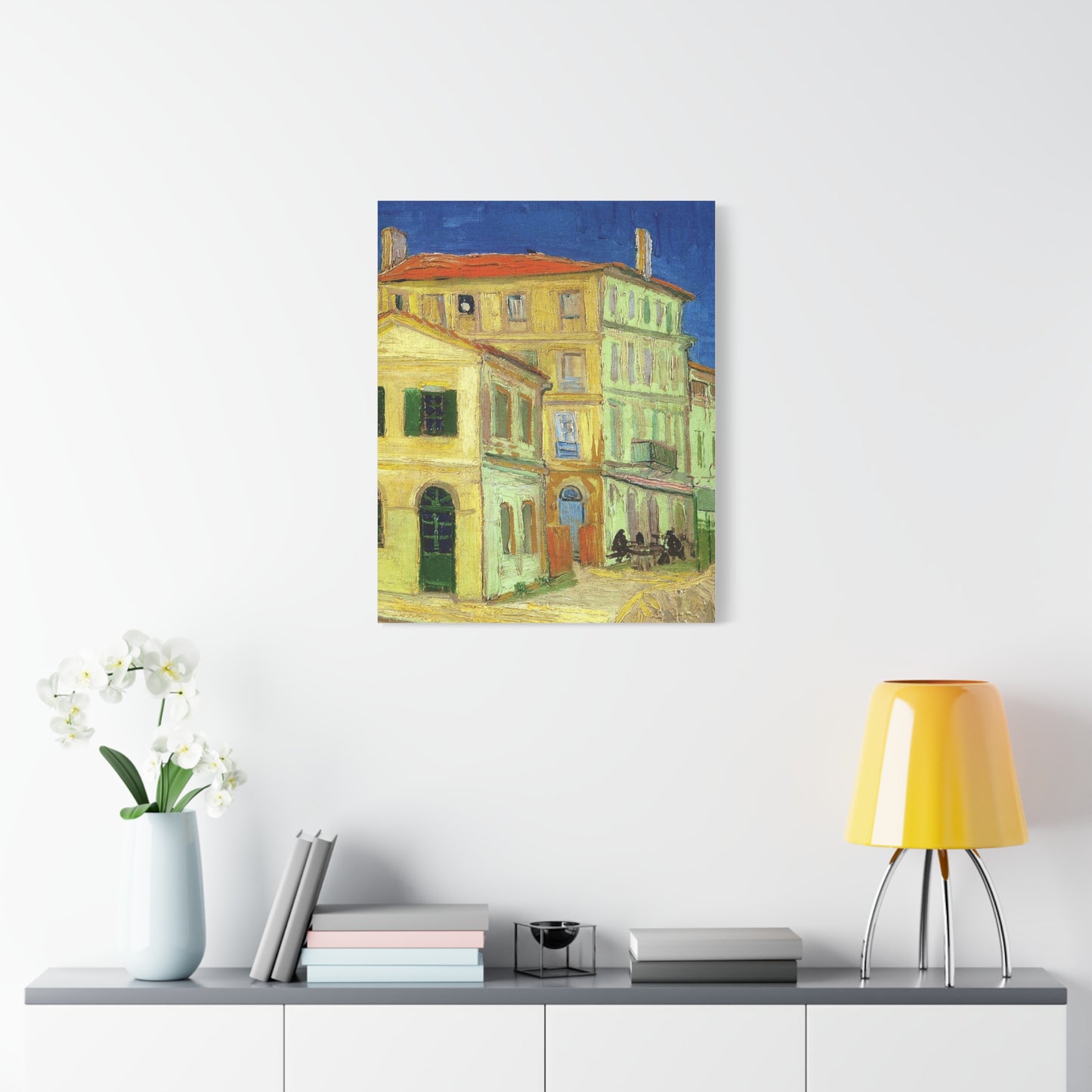 The Yellow House by Vincent van Gogh Matte Canvas Art – Stretched 1.25"