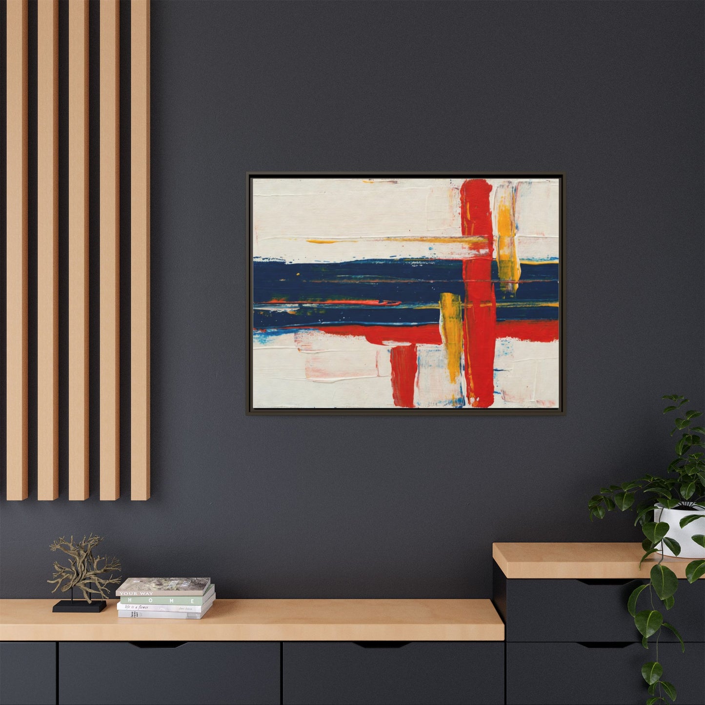 Matte Canvas, Framed (Multi-color)